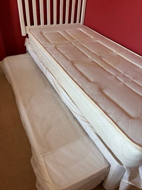 Single Bed With Pull Out Underbed And 2x Mattresses photo furniture