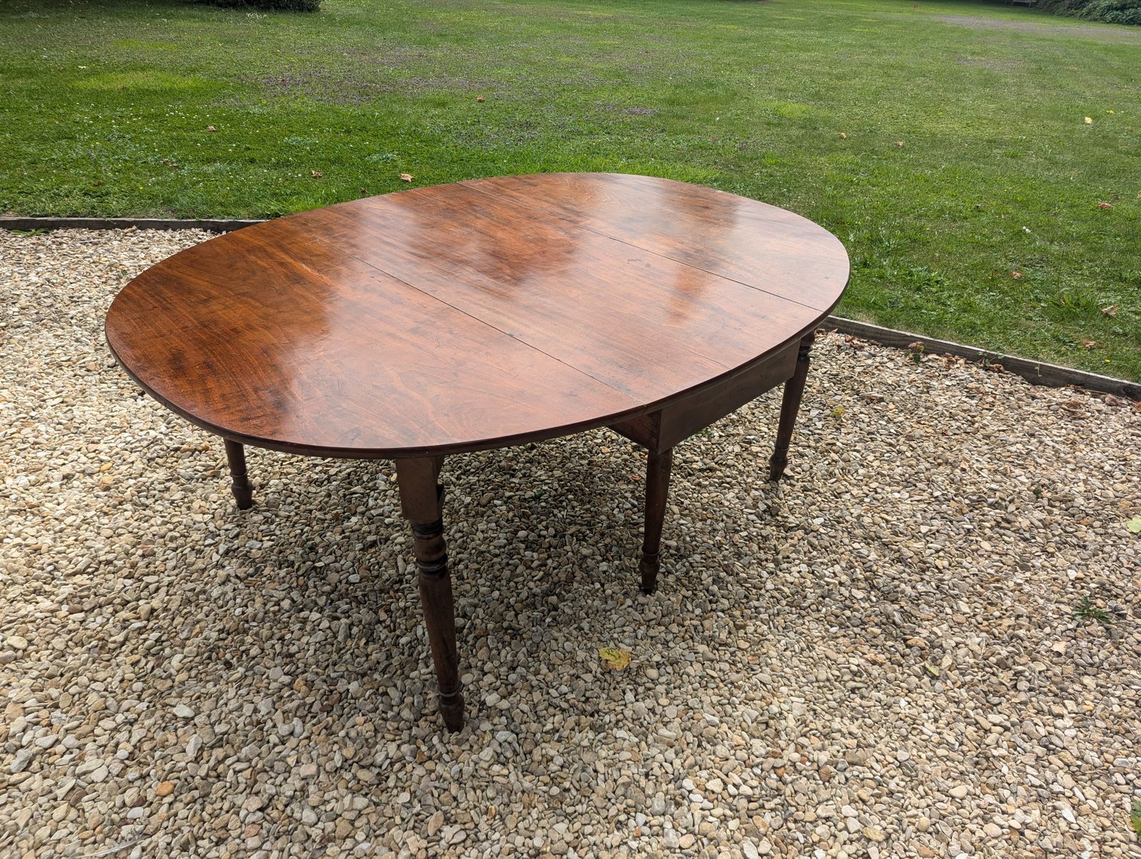 Antique Folding Fine Mahogany Dining Table, Seats 6 8, Gateleg   Beautiful Patina photo for sale