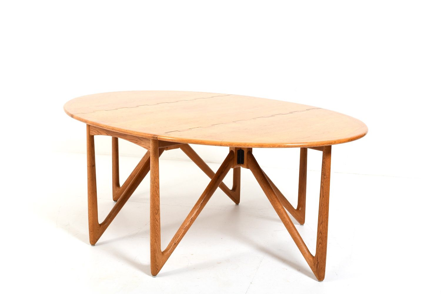 Drop Leaf Dining Table By Niels Koefoed  Denmark 1960s photo for sale