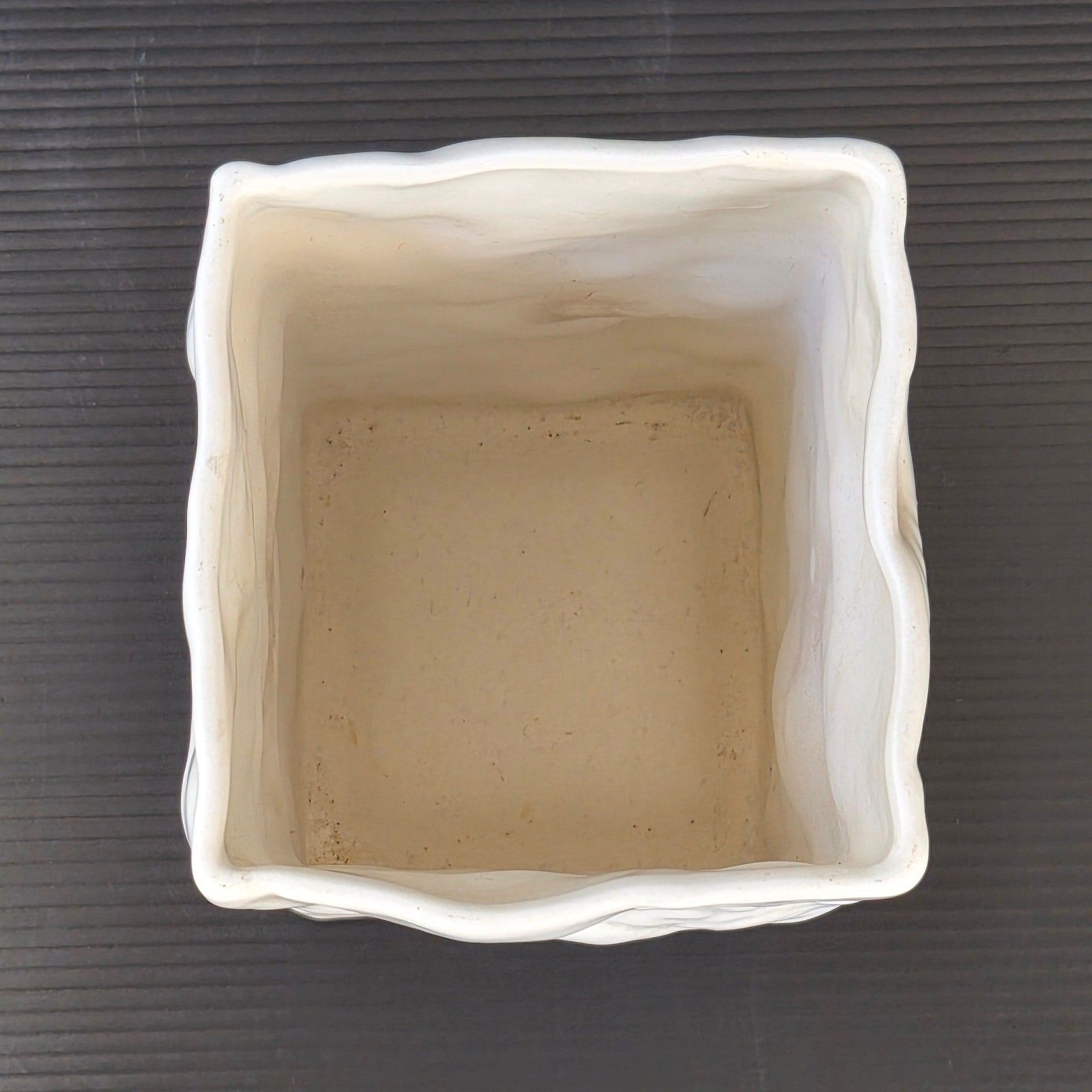 Vintage 1960s Italian White Ceramic Fossil Vase 60s Retro 1960s 60s photo buy
