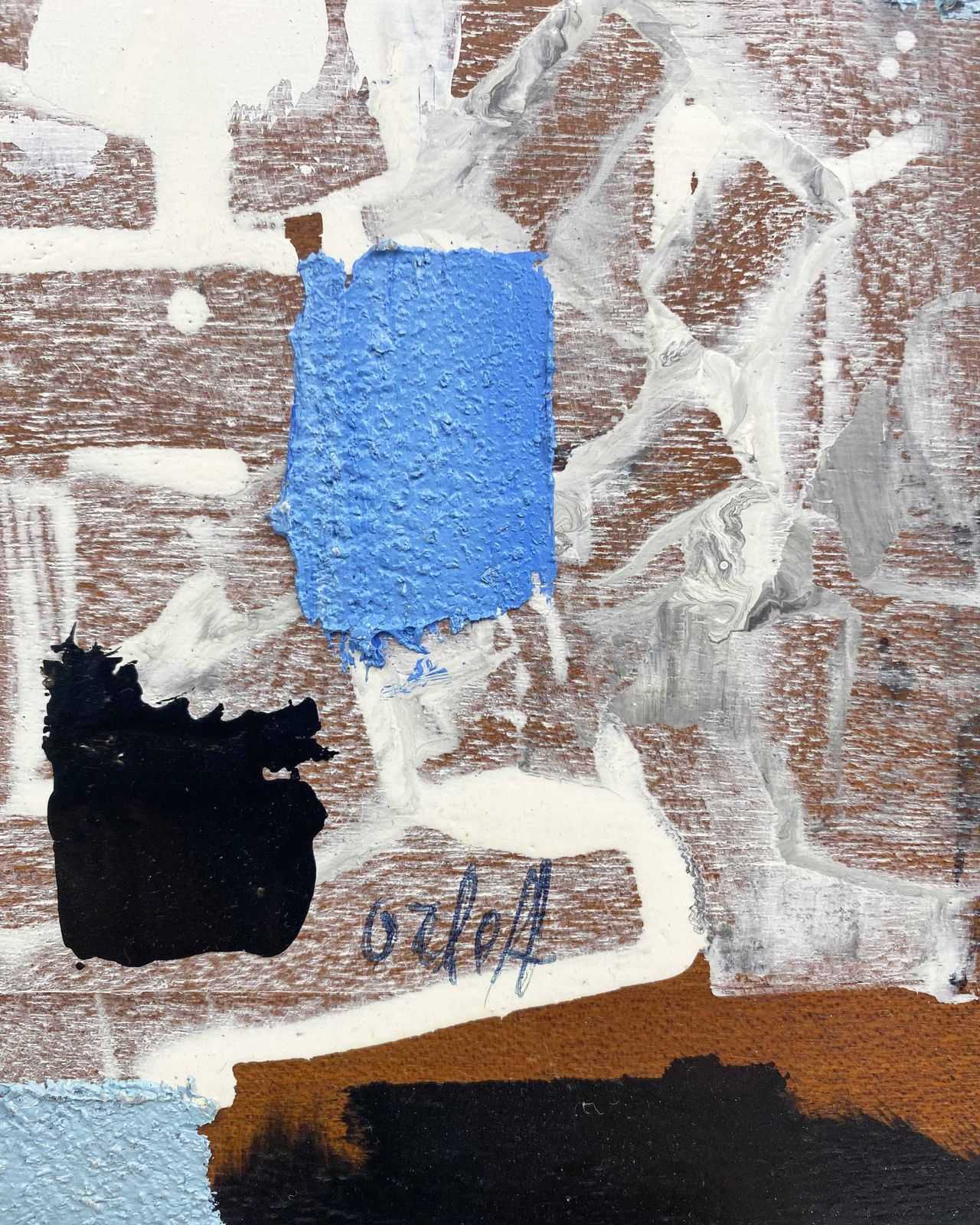 Abstract 1970s Oil Painting By Paris Based Artist Alexandre Orloff (1899–1979) photo furniture