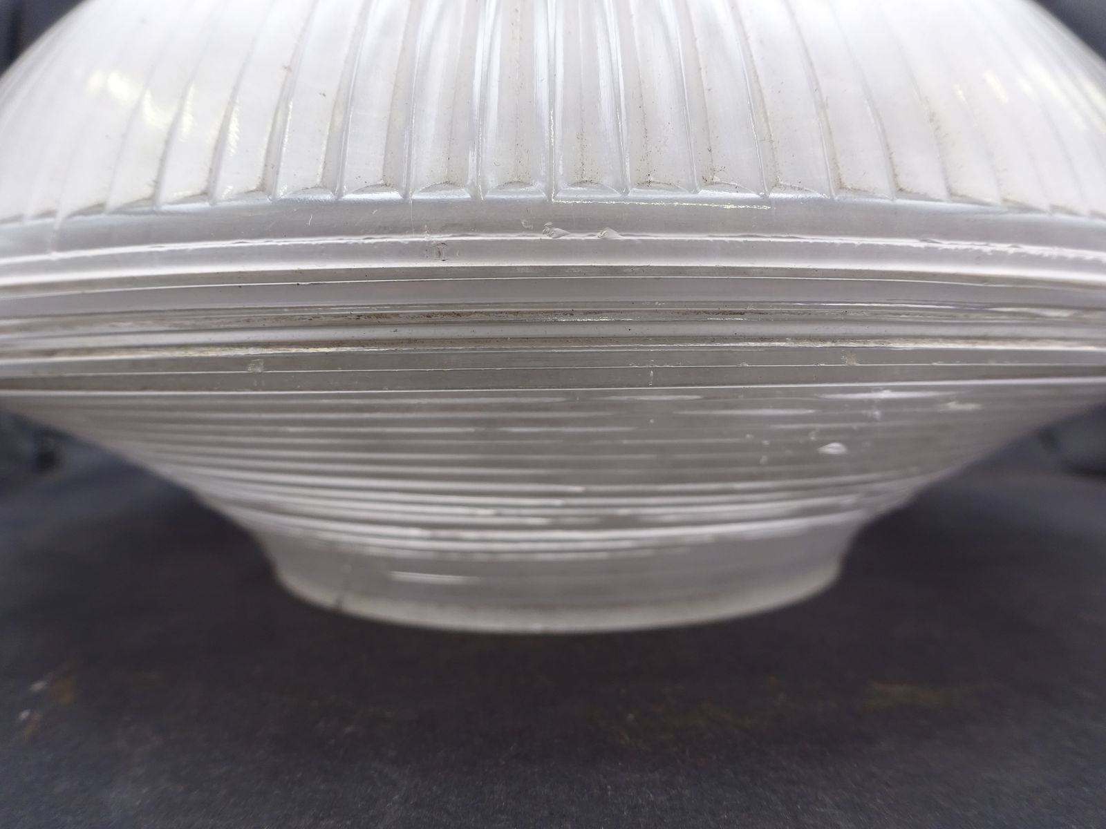 1920s Holophane Refractor Shade 2110 With Gallery (As Found) photo Lighting