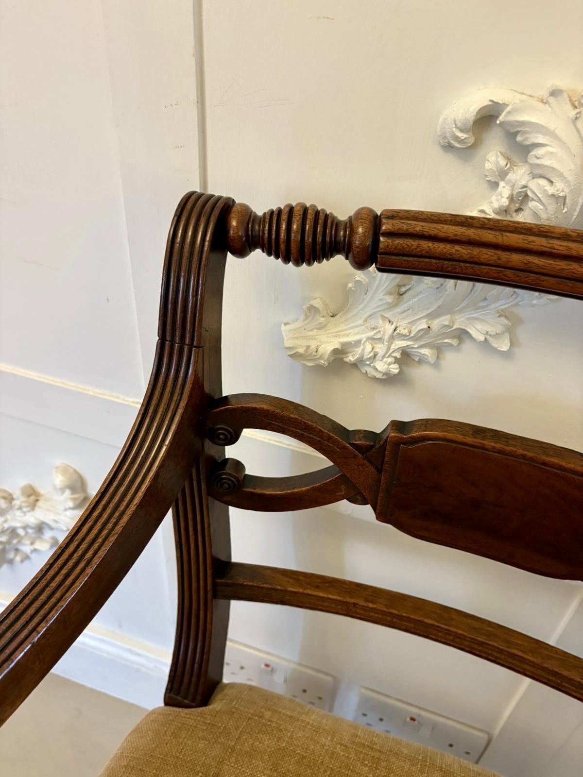 Fine Pair Of Antique 19th Century Quality Mahogany Carver Chairs photo vintage