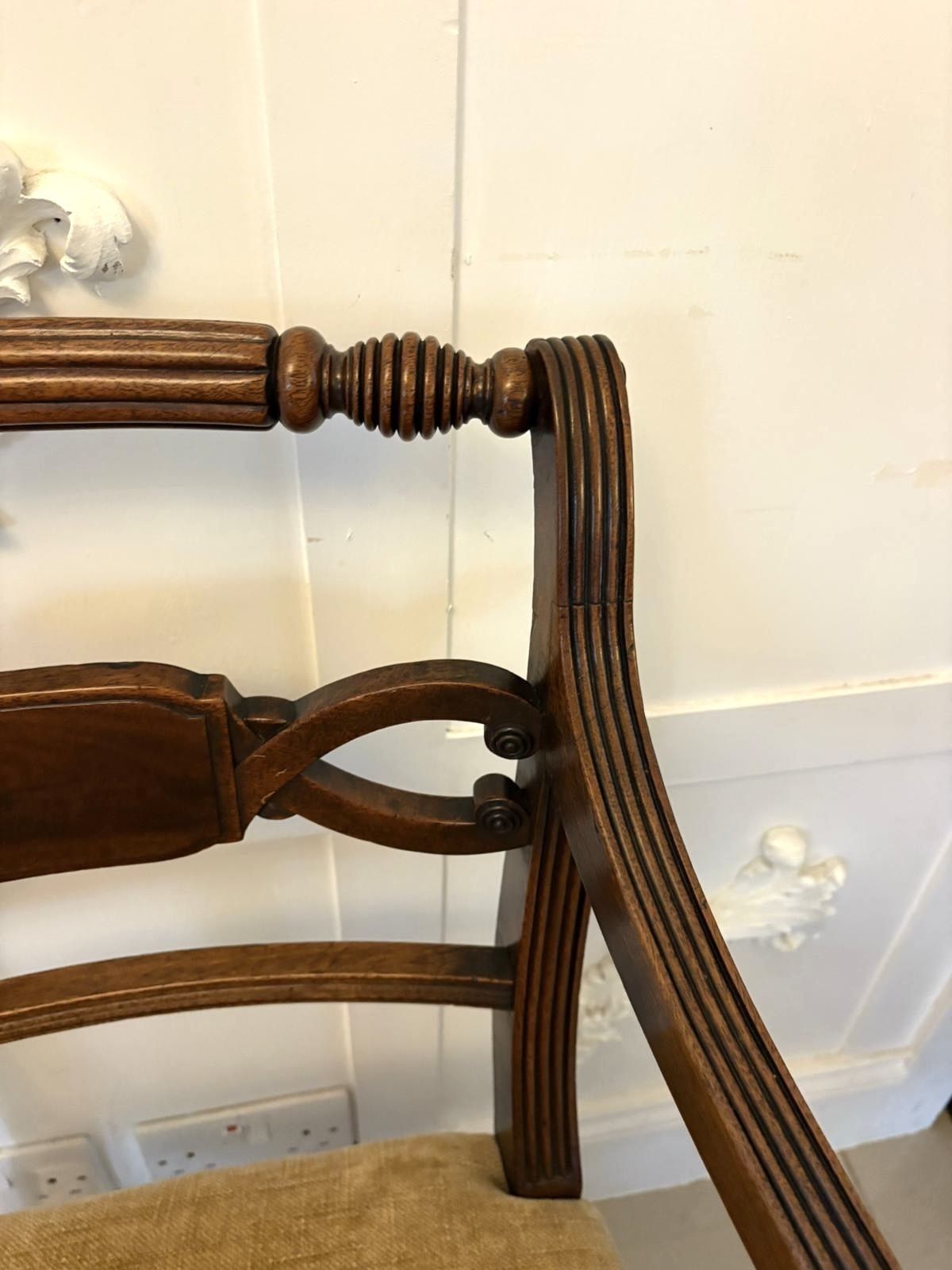 Furniture Fine Pair Of Antique 19th Century Quality Mahogany Carver Chairs photo