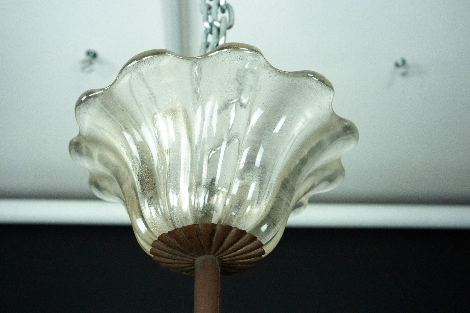 photo buy Rare Art Deco Murano Glass Chandelier By Archimede Seguso, Italy, 1930s