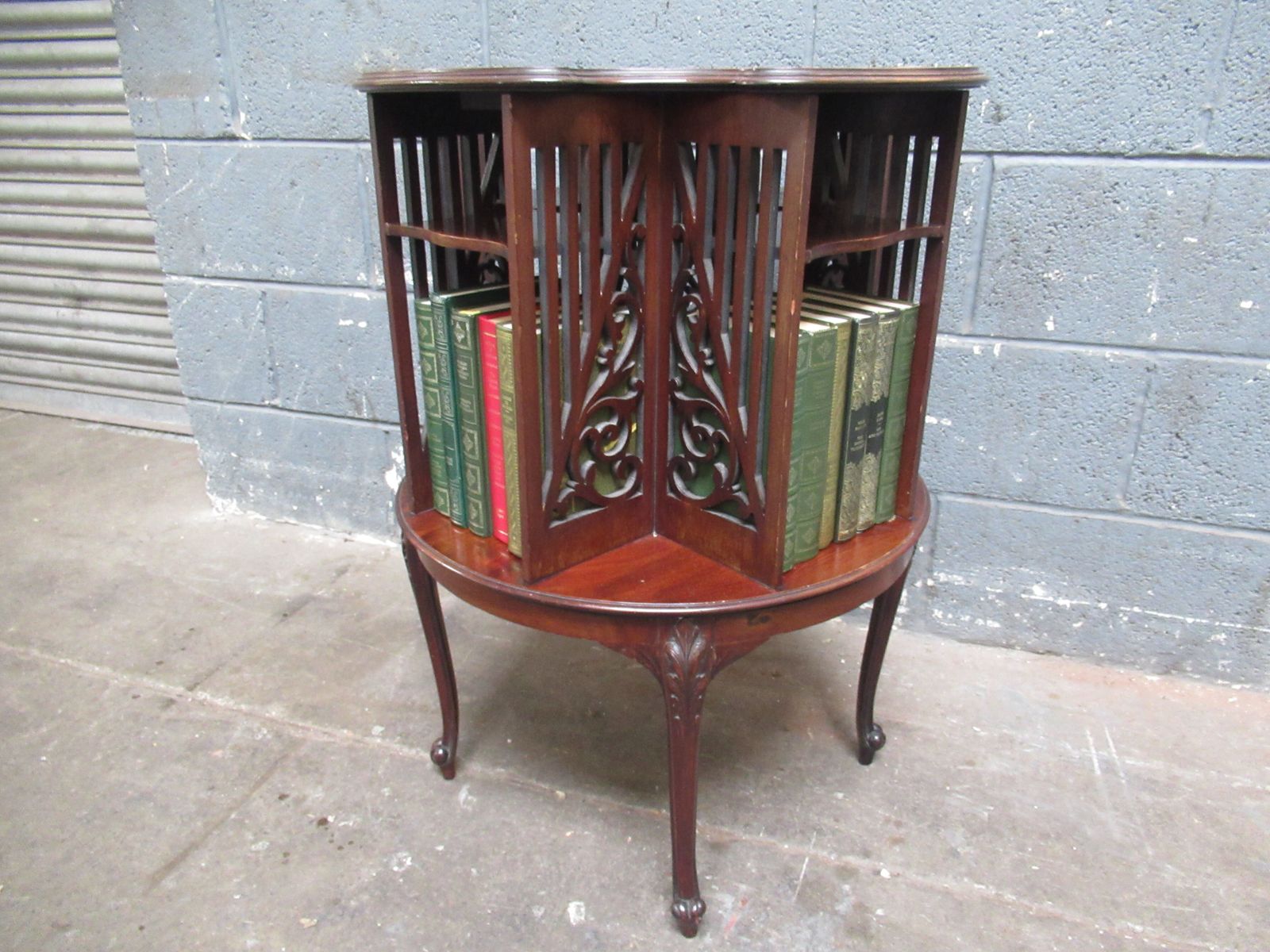 Furniture Late Victorian    Mahogany   Revolving Bookcase photo