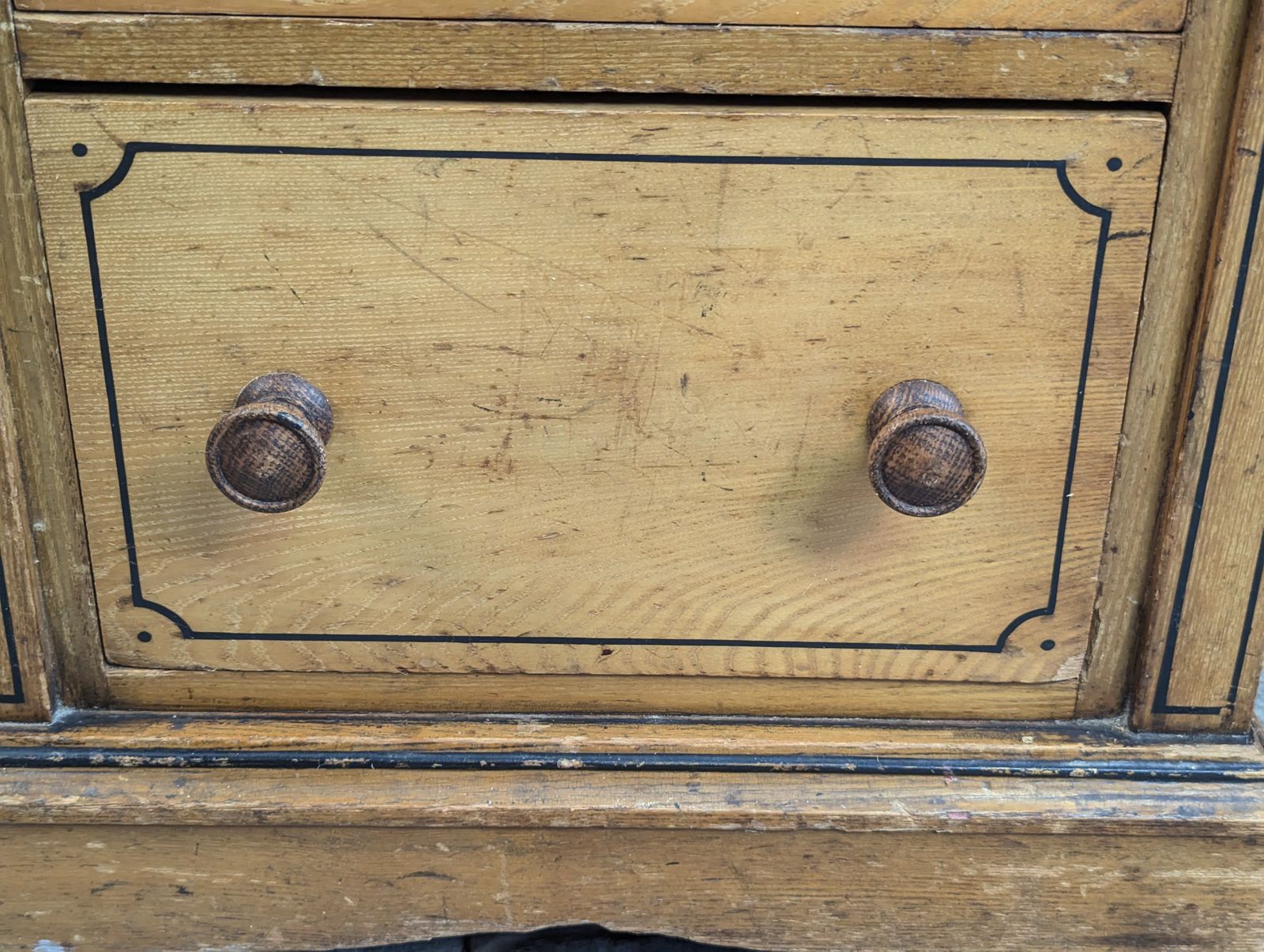 photo for sale Victorian Ash Pedestal Desk   Arts & Crafts   Refinshed Top