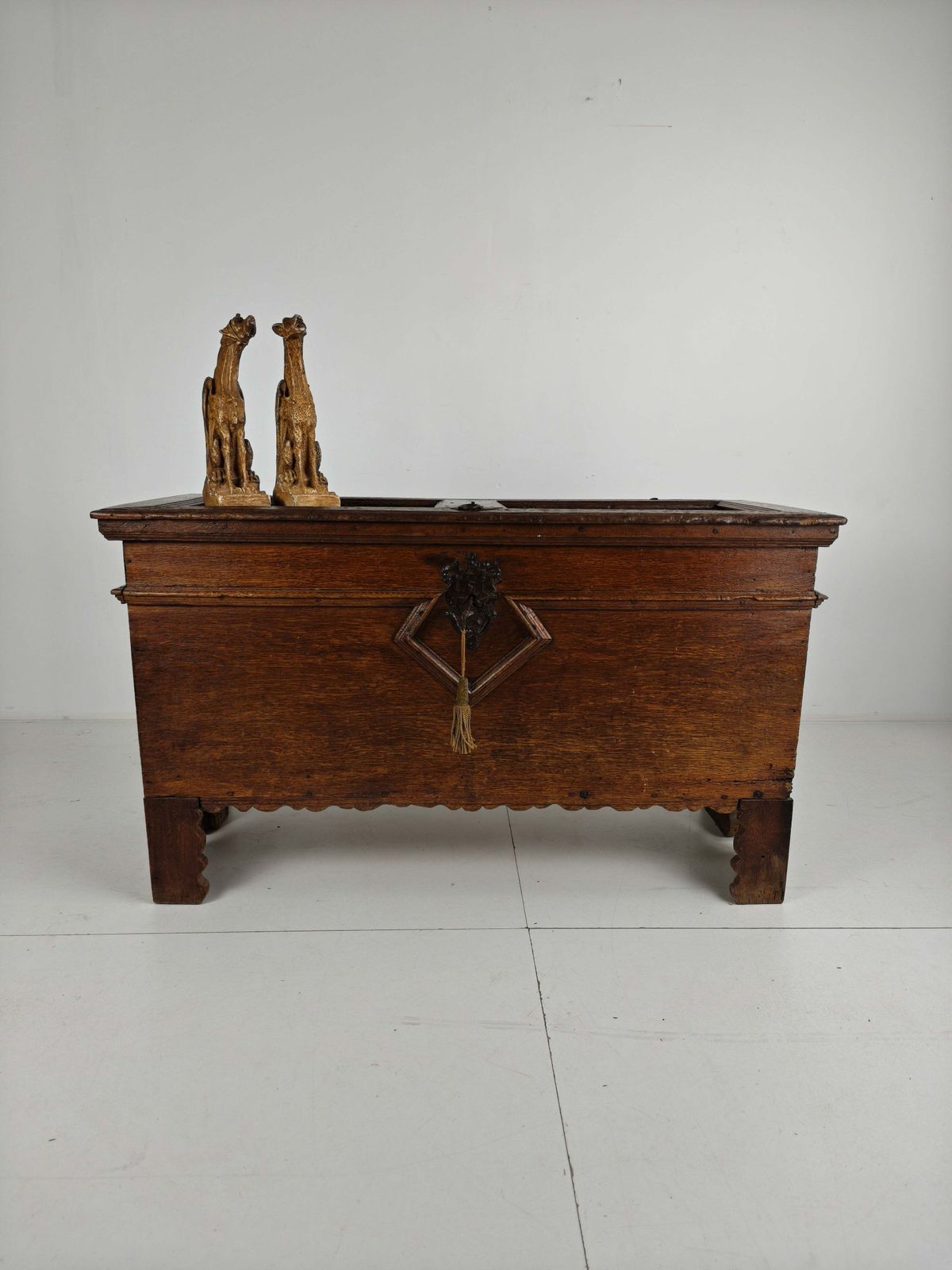 674.0 Elegant 18th Century Oak Chest – Dated 1756 photo