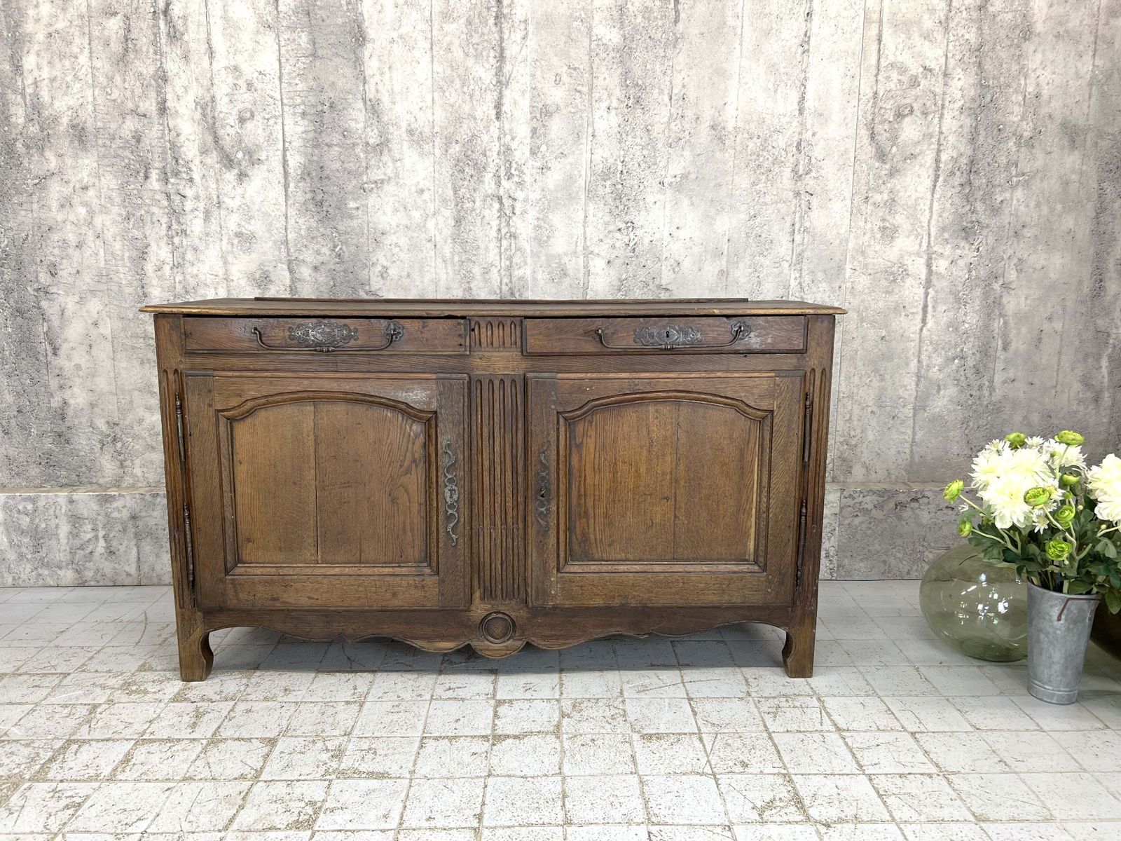 20th Century Oak Dresser Or Buffet Sideboard Cupboard photo furniture