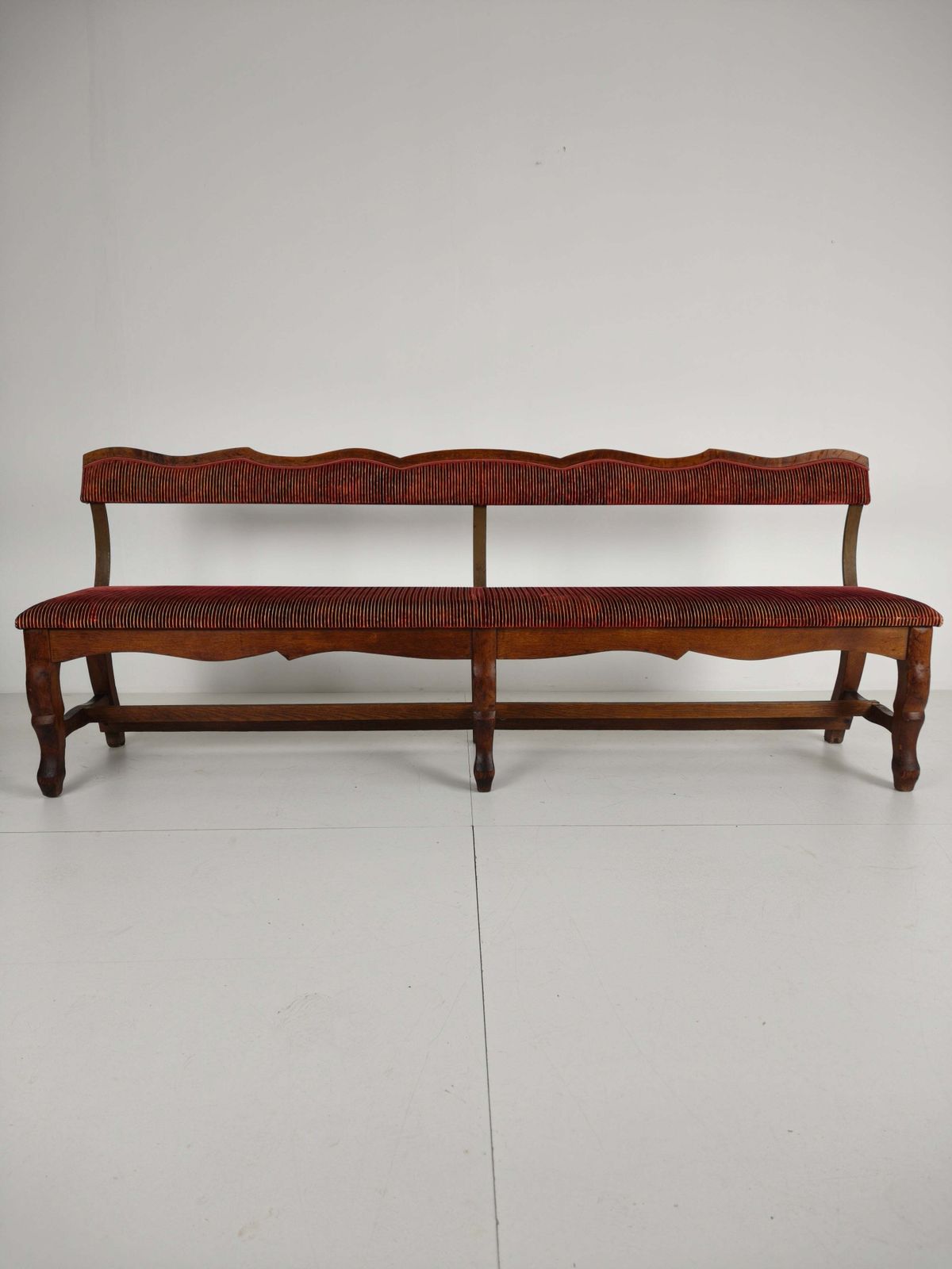 Unique Early 20th Century Oak Hall / Dining Bench photo furniture