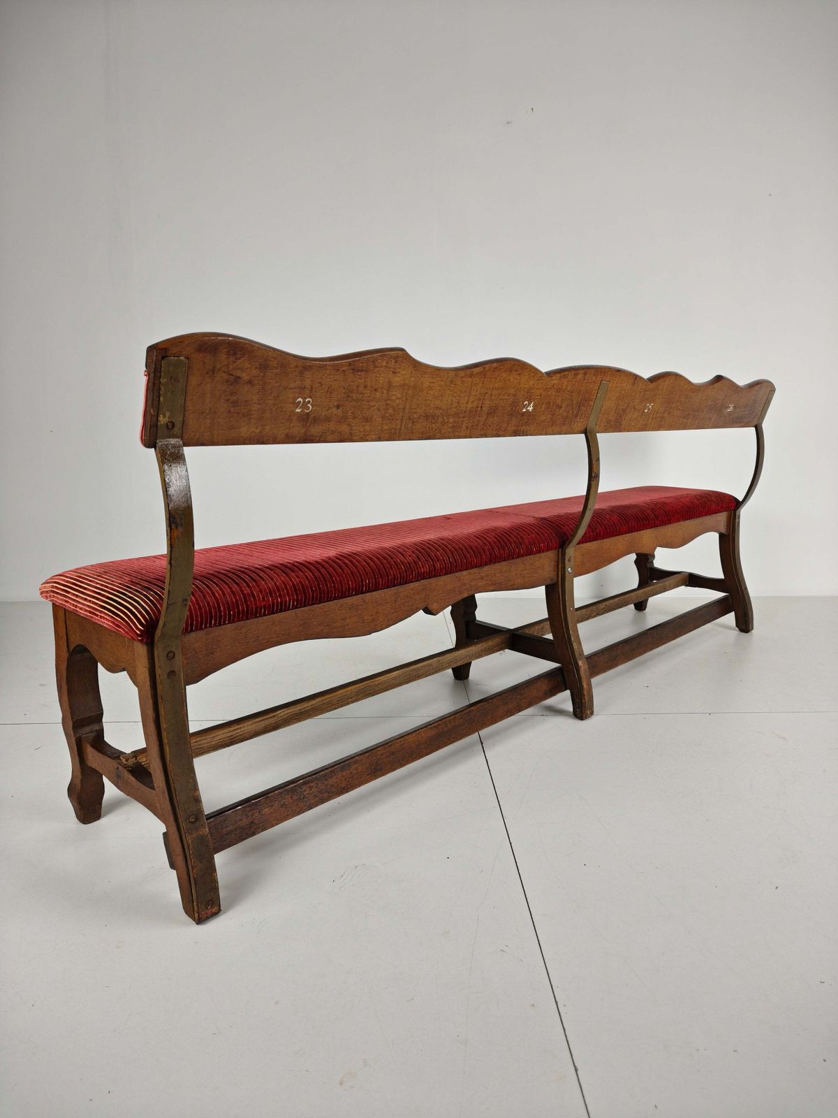 Unique Early 20th Century Oak Hall / Dining Bench photo vintage