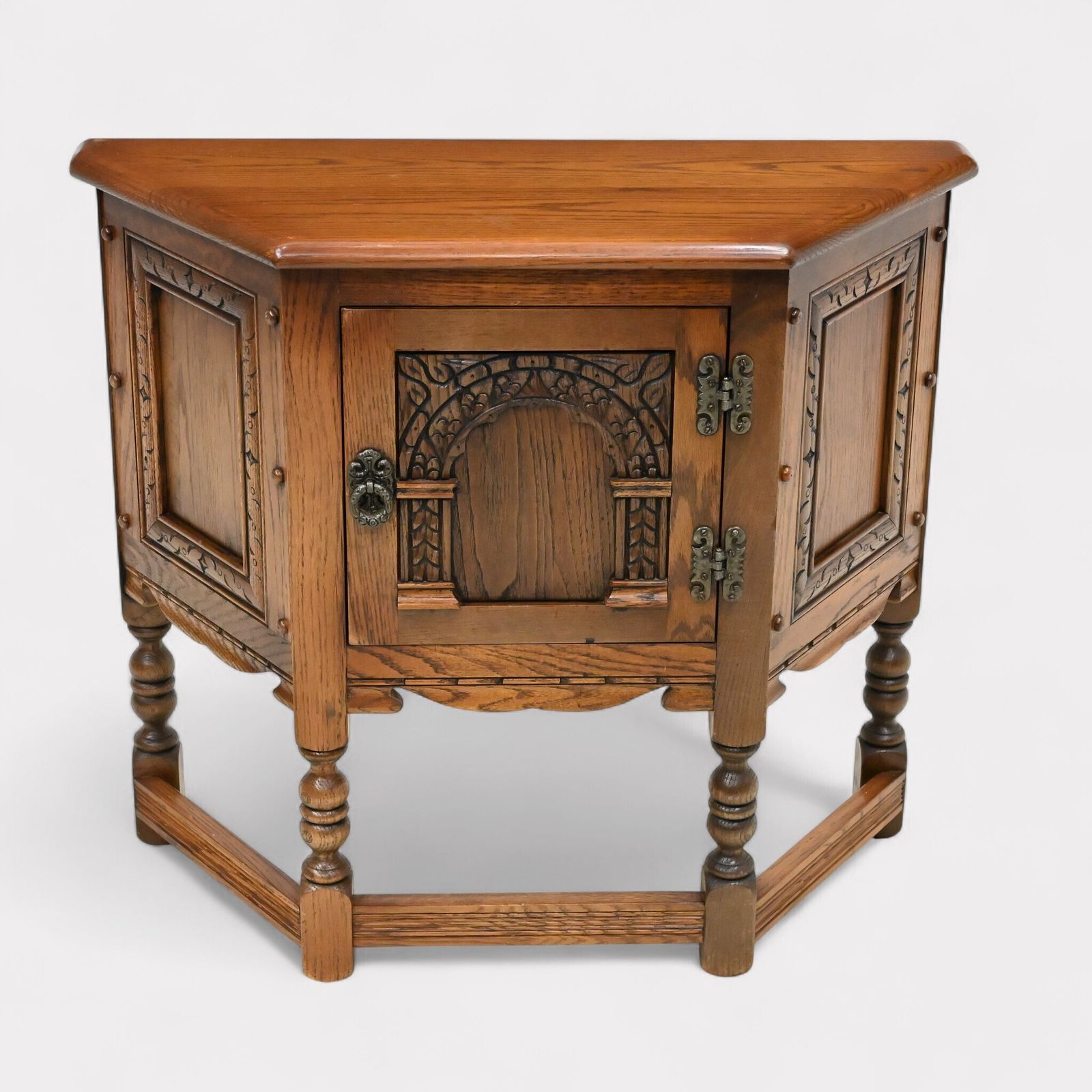 Old Charm Canted Table Finished In Tudor Brown* Free Uk Delivery photo for sale