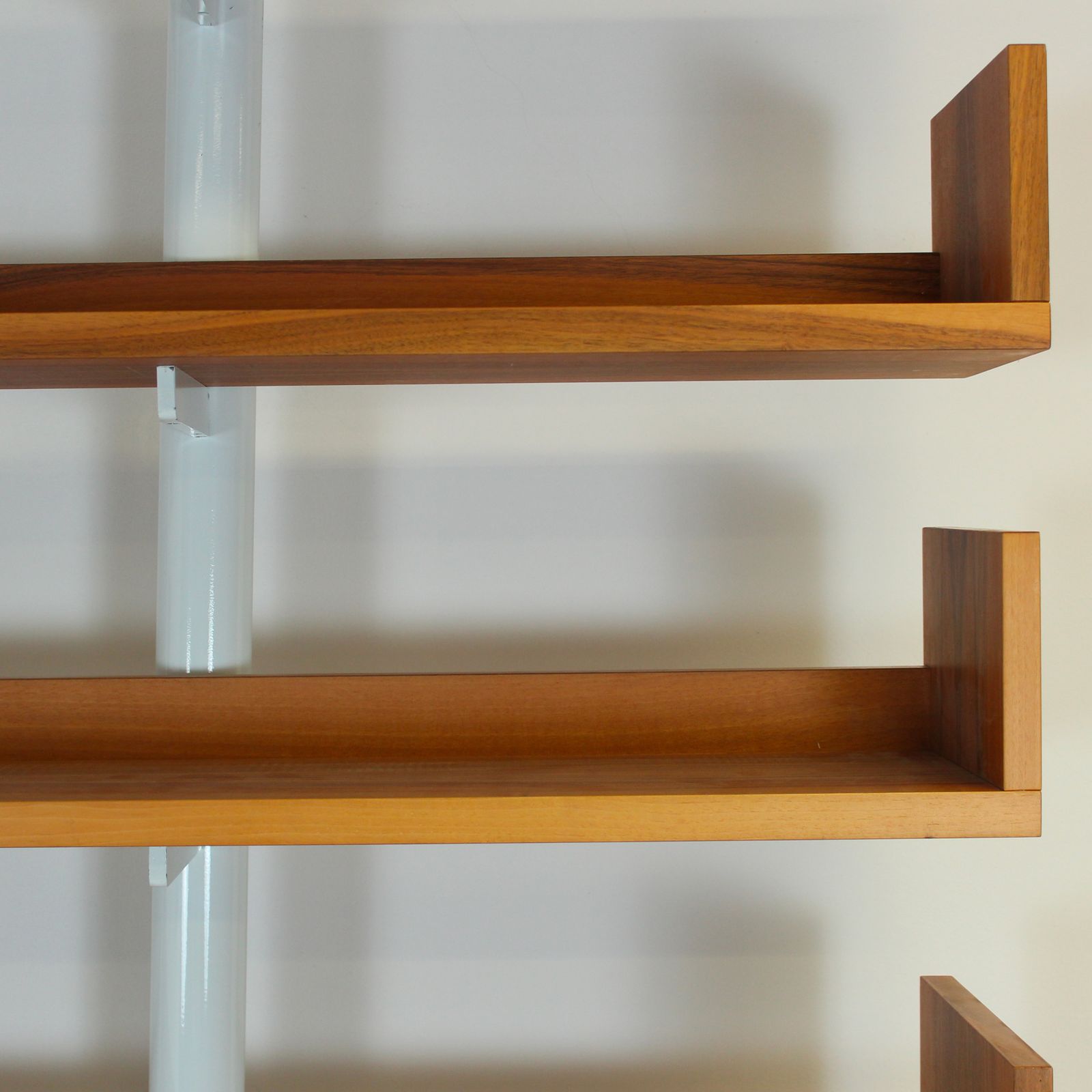 Bookcase Model 795 In Walnut And Steel By Carlo Scarpa For Bernini, Italy, 1980 photo furniture