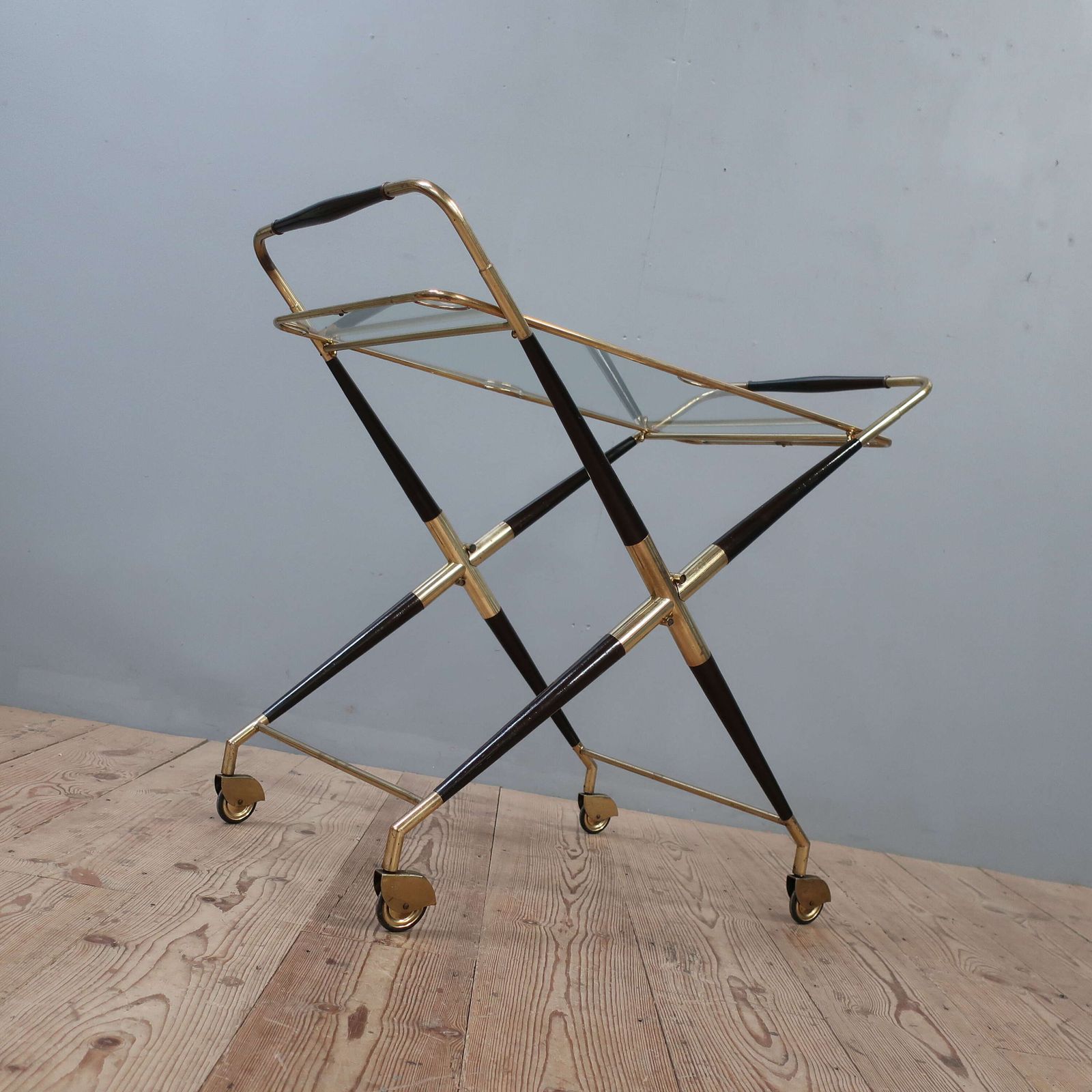 Brass Cocktail Trolley By Cesare Lacca