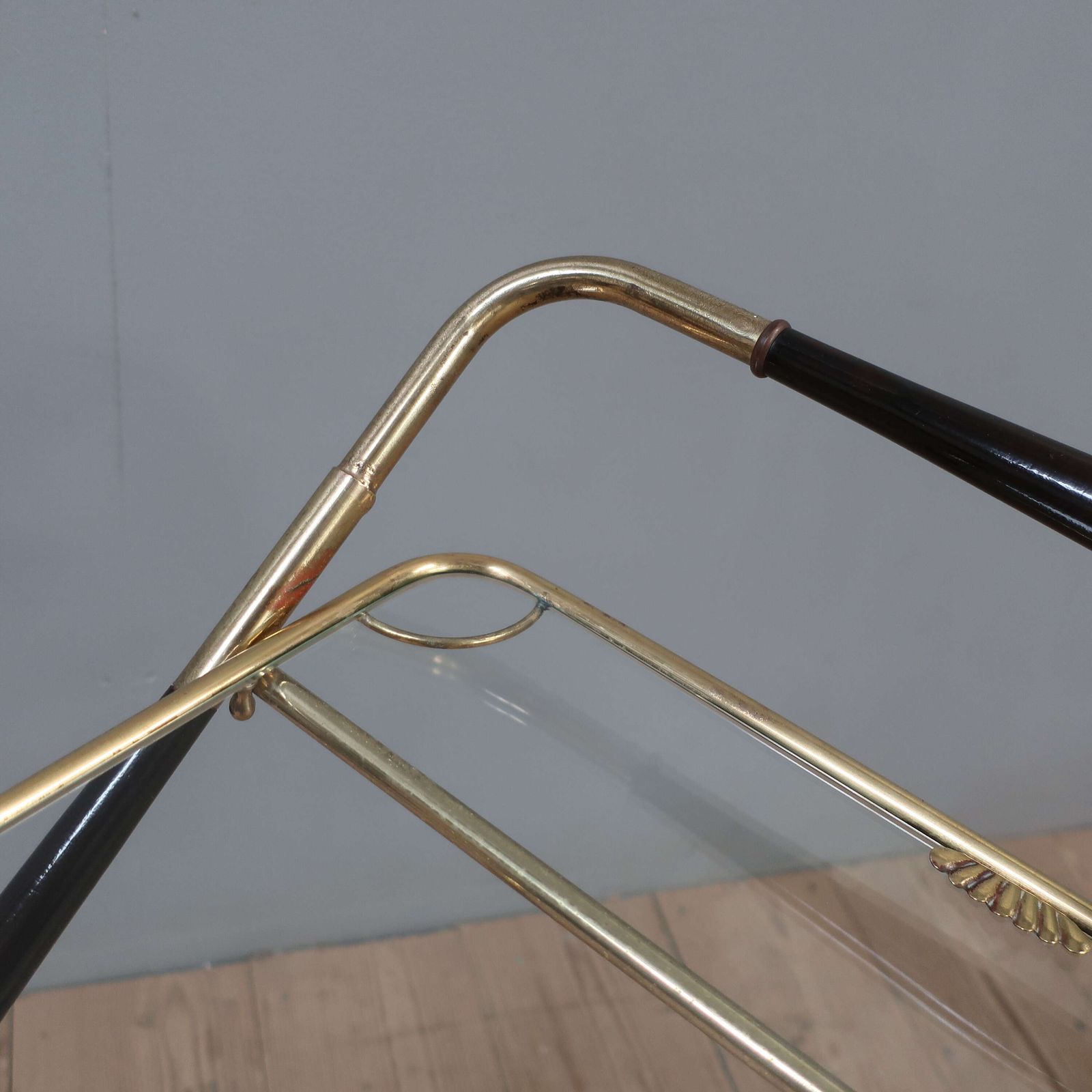 photo furniture Brass Cocktail Trolley By Cesare Lacca