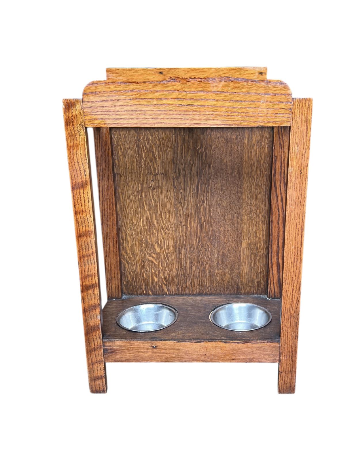 Art Deco Oak Umbrella Stick Pedestal Stand photo for sale