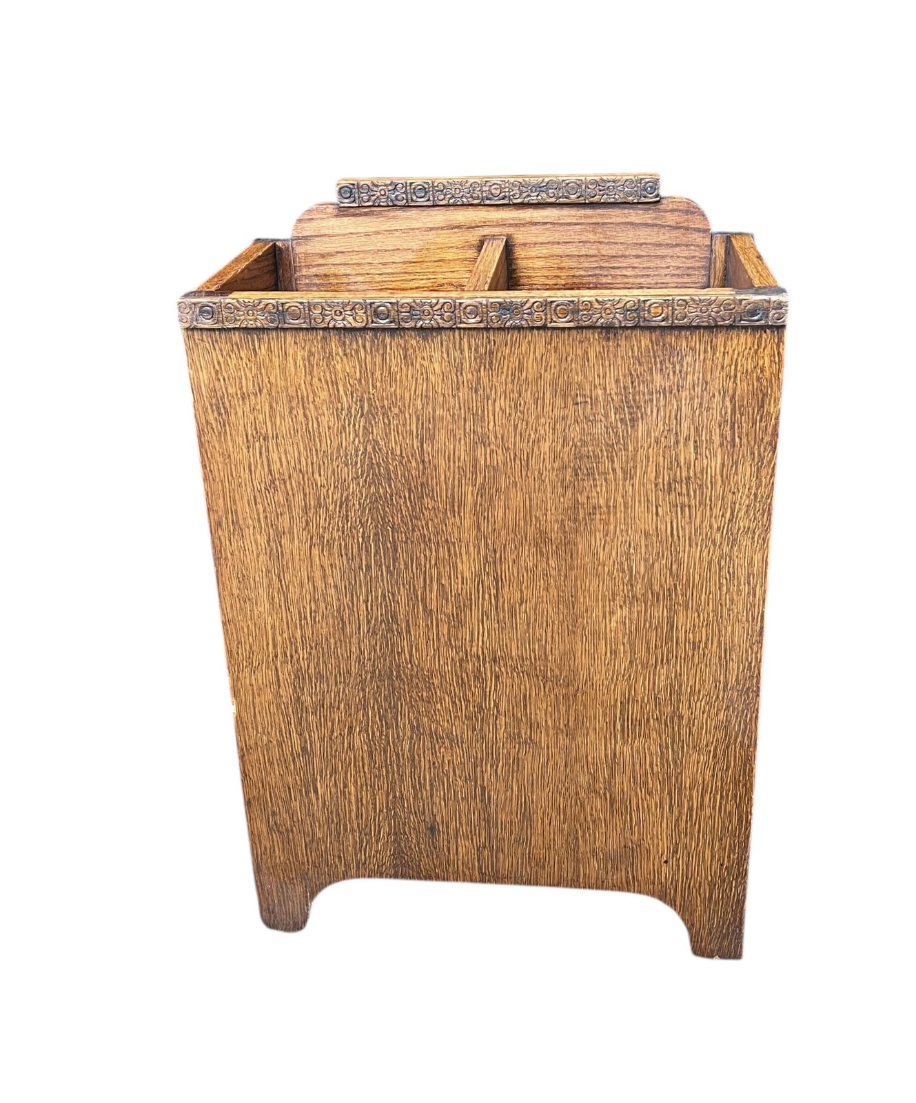 Art Deco Oak Umbrella Stick Pedestal Stand photo Home Decor