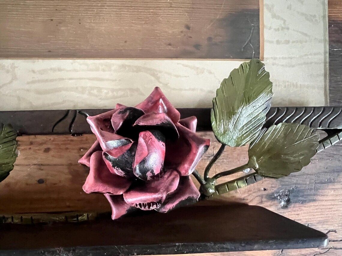 photo buy Rare Art Nouveau Style Picture Frame  Bronze Patina Rose And Vine Metal Photo Frame European Antique Iron Floral Stand Frame