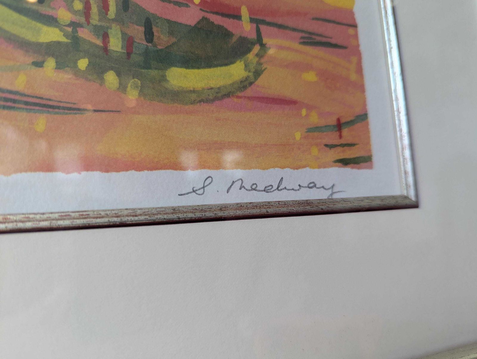 Late 20th Century Signed Ltd Edition Framed Lithograph Screenprint. photo for sale