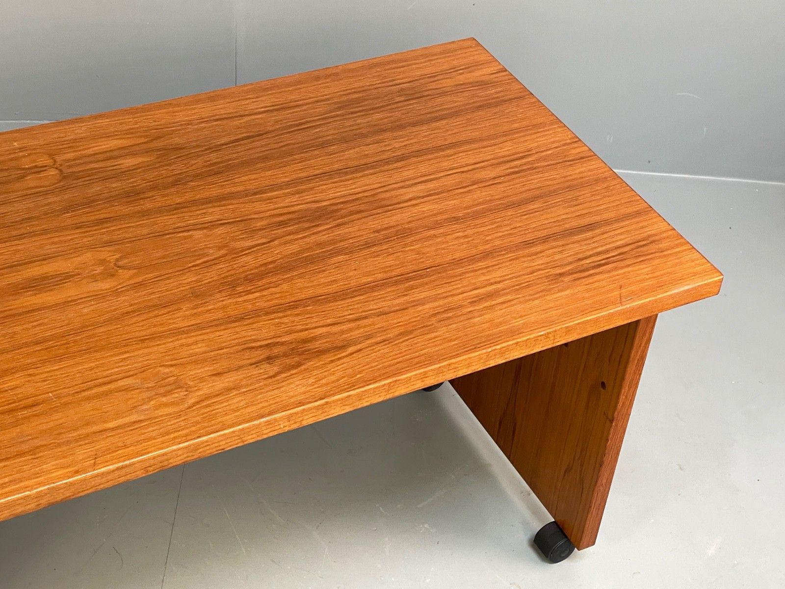 Vintage Teak Compact Desk Retro 1980s Shelving Eb10355 Mwoo photo 350.0