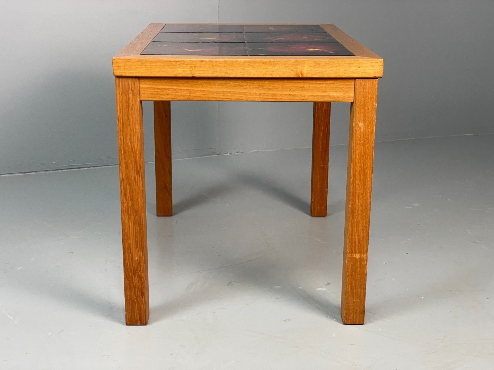 Furniture Vintage Teak Tile Topped Coffee Tables Pair Danish Retro 1970s Eb10257 Mwoo photo