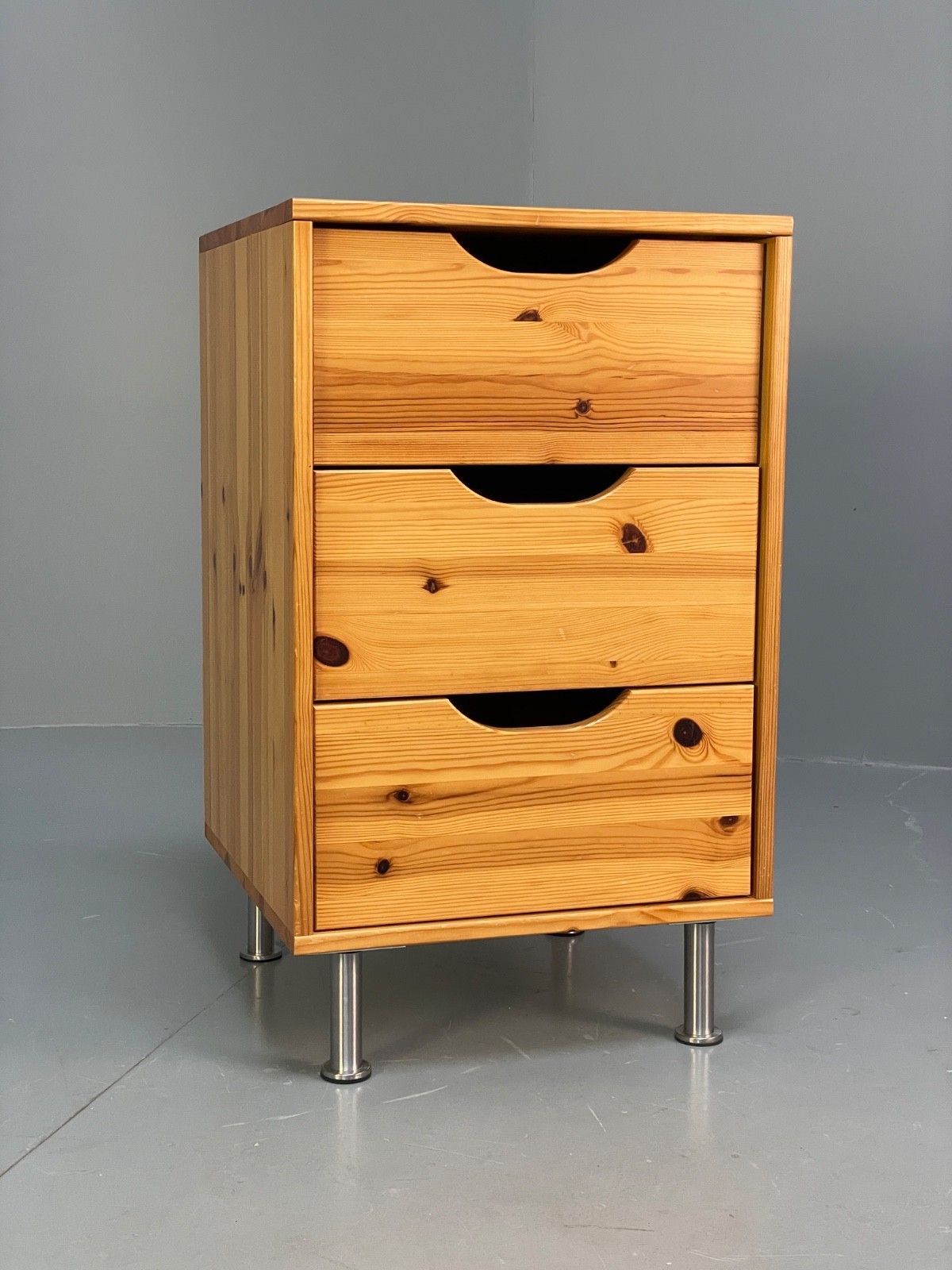 Pine Bedside Cabinet Metal Legs Modern Drawers Eb10250 Mwoo photo furniture