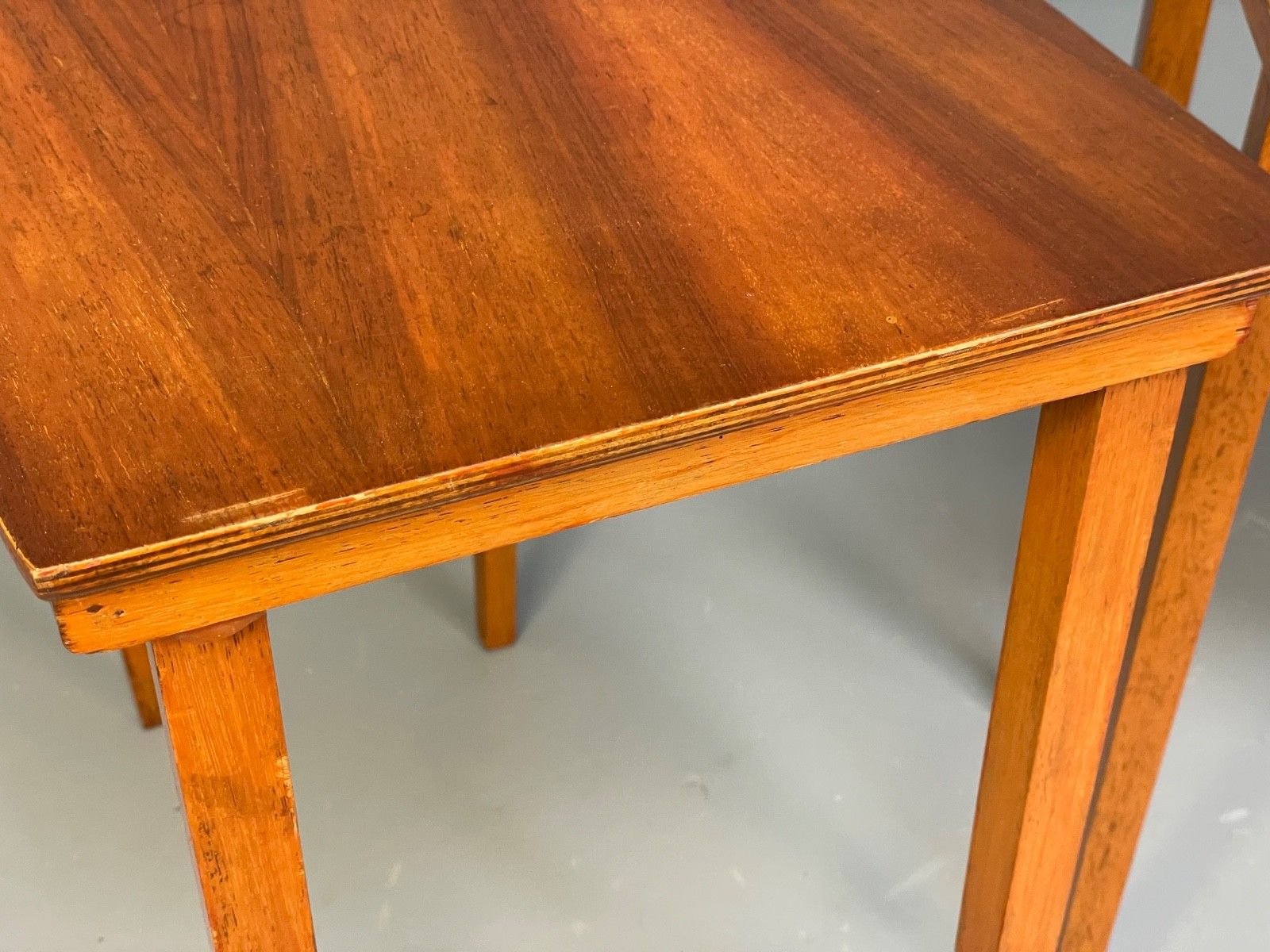 photo buy Vintage Walnut Nesting Tables Plywood 1970s Retro Eb10238 Mwoo