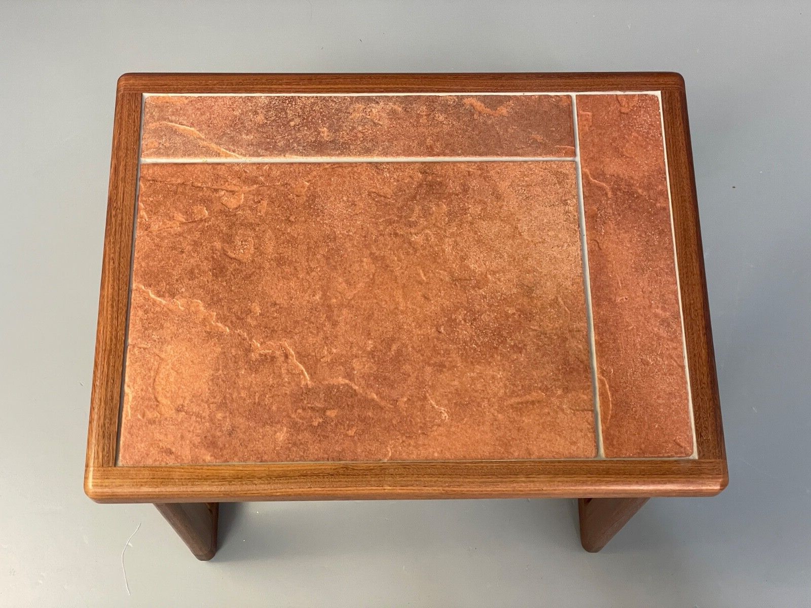 photo furniture Vintage Teak Nesting Tables Tile Topped 1970s Retro Design  Eb9757 Mwoo