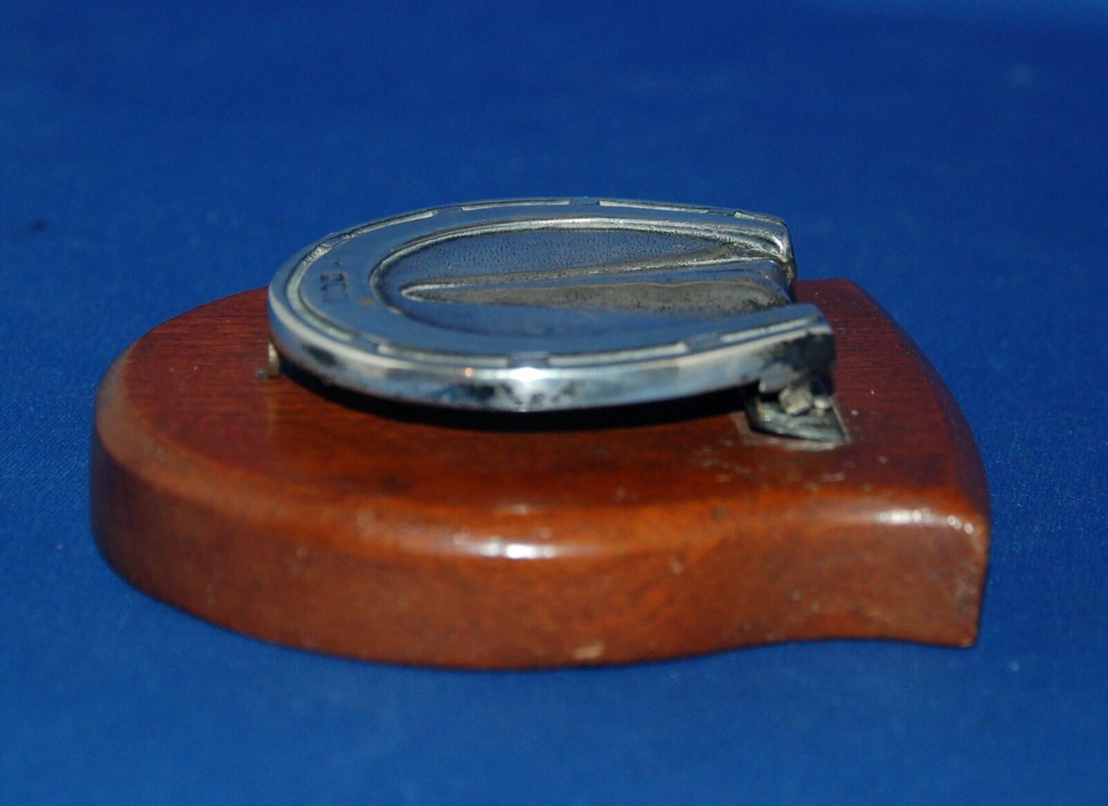 An Antique Silver And Oak Horse Hoof And Shoe Desktop Letter Clip photo 68.0