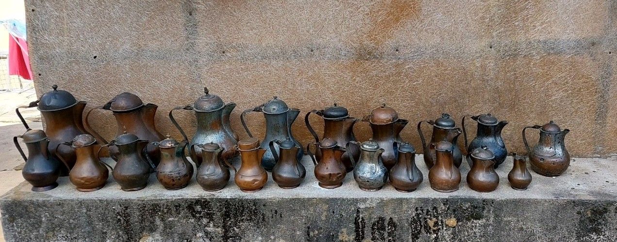photo buy Rare Collection Of 22 Cuccume / Antique Copper Jars 18th/19th Century