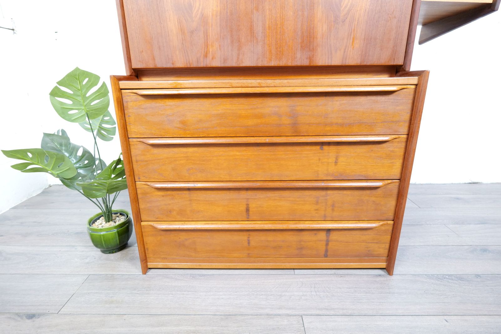 Scandinavian Teak Bureau & Chest Of Drawers photo 650.0