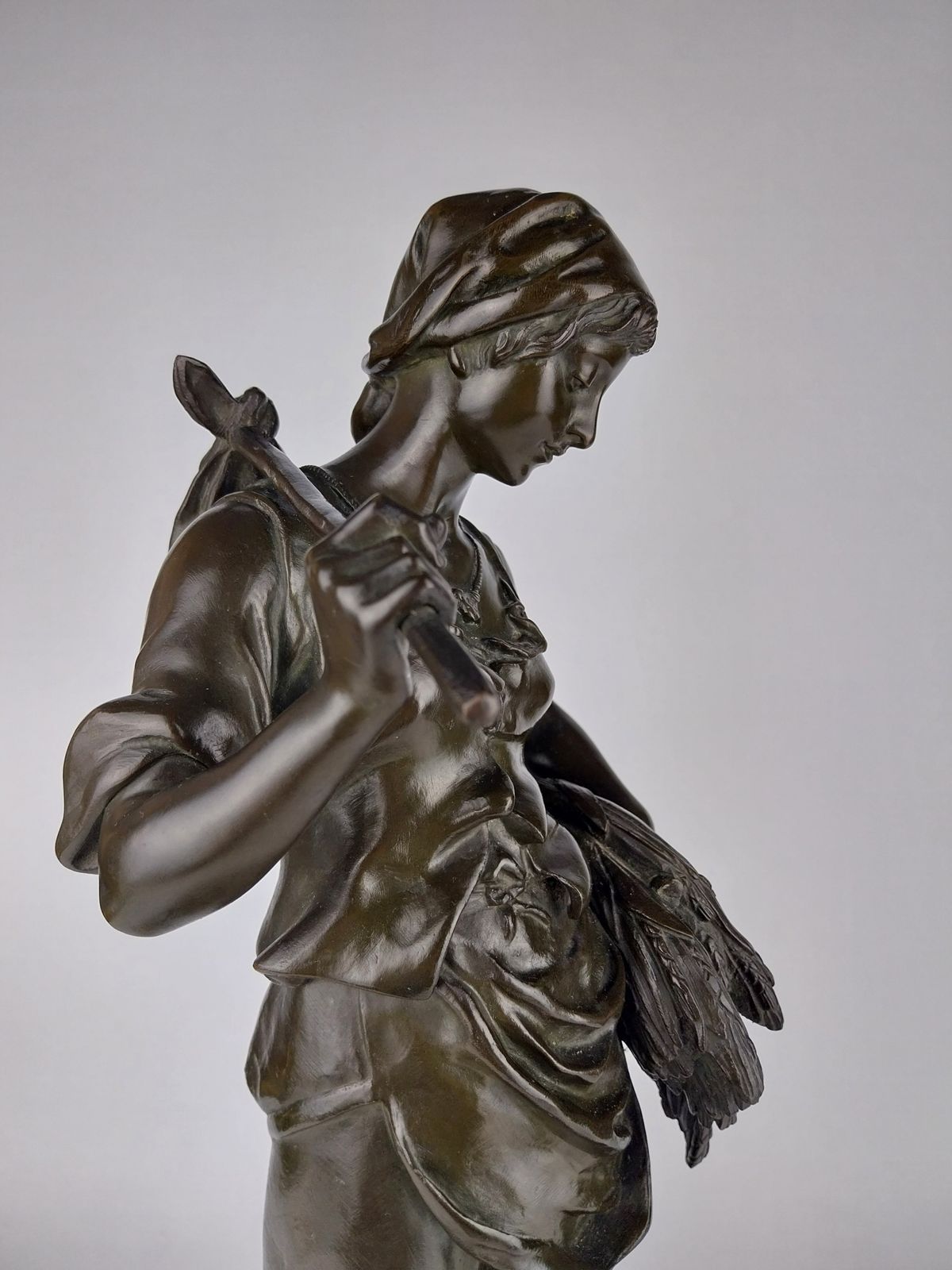 2450.0 19th Century French Bronze Aizelin Eugène Antoine (1821 1902) photo