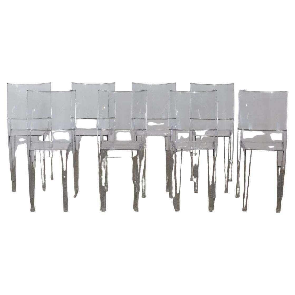 Kartell La Marie Chairs By Philippe Starck, Set Of Eight