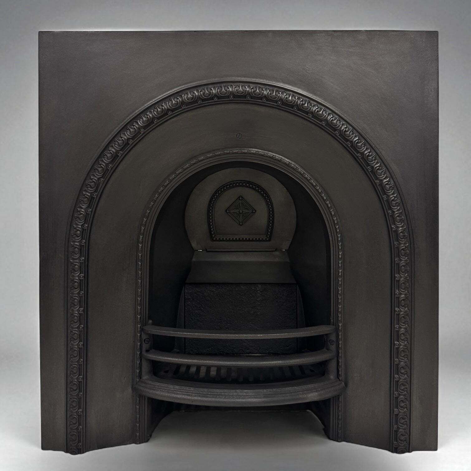 Antique Victorian Cast Iron Arched Insert