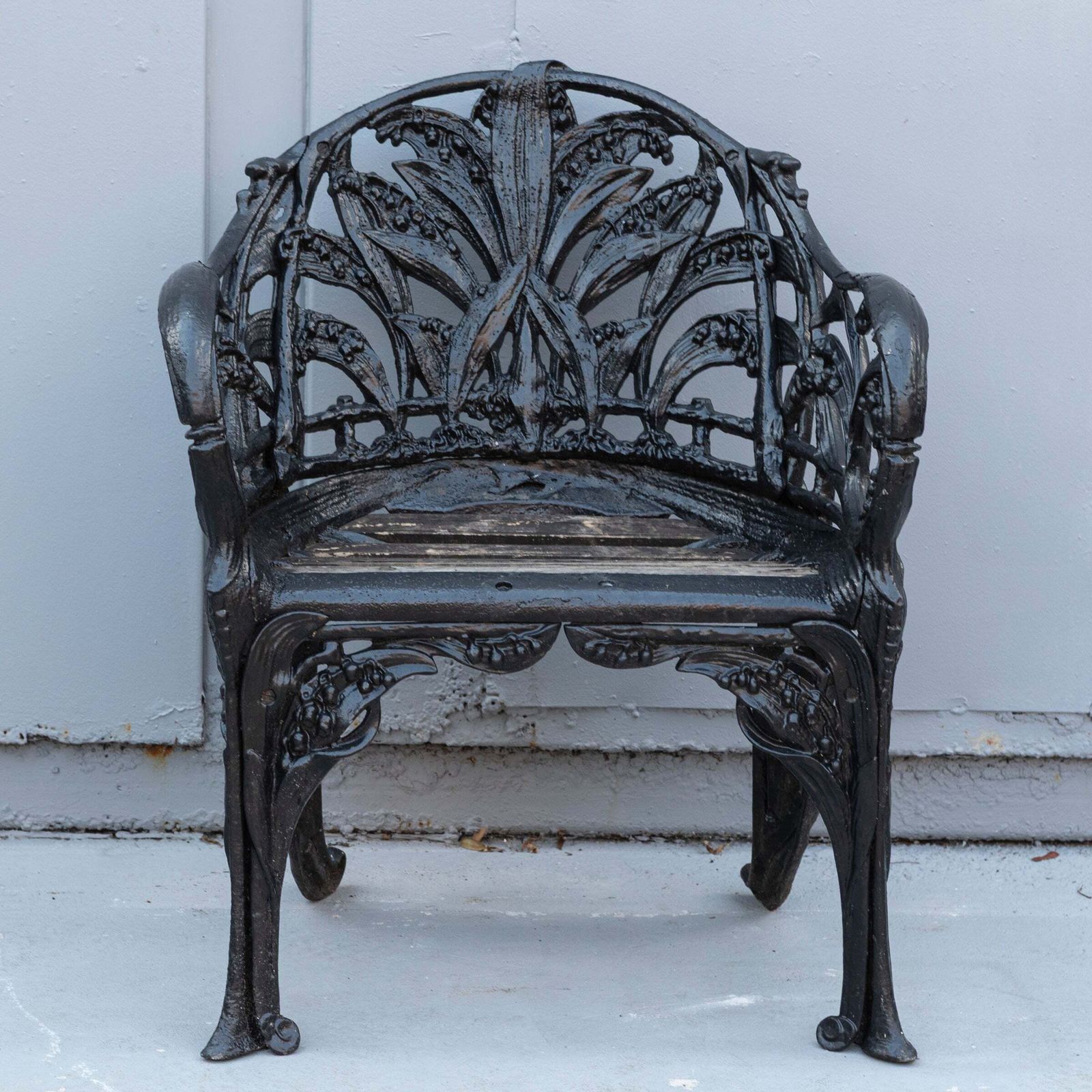 Reclaimed Coalbrookdale Style Lily Of The Valley Garden Chair photo furniture