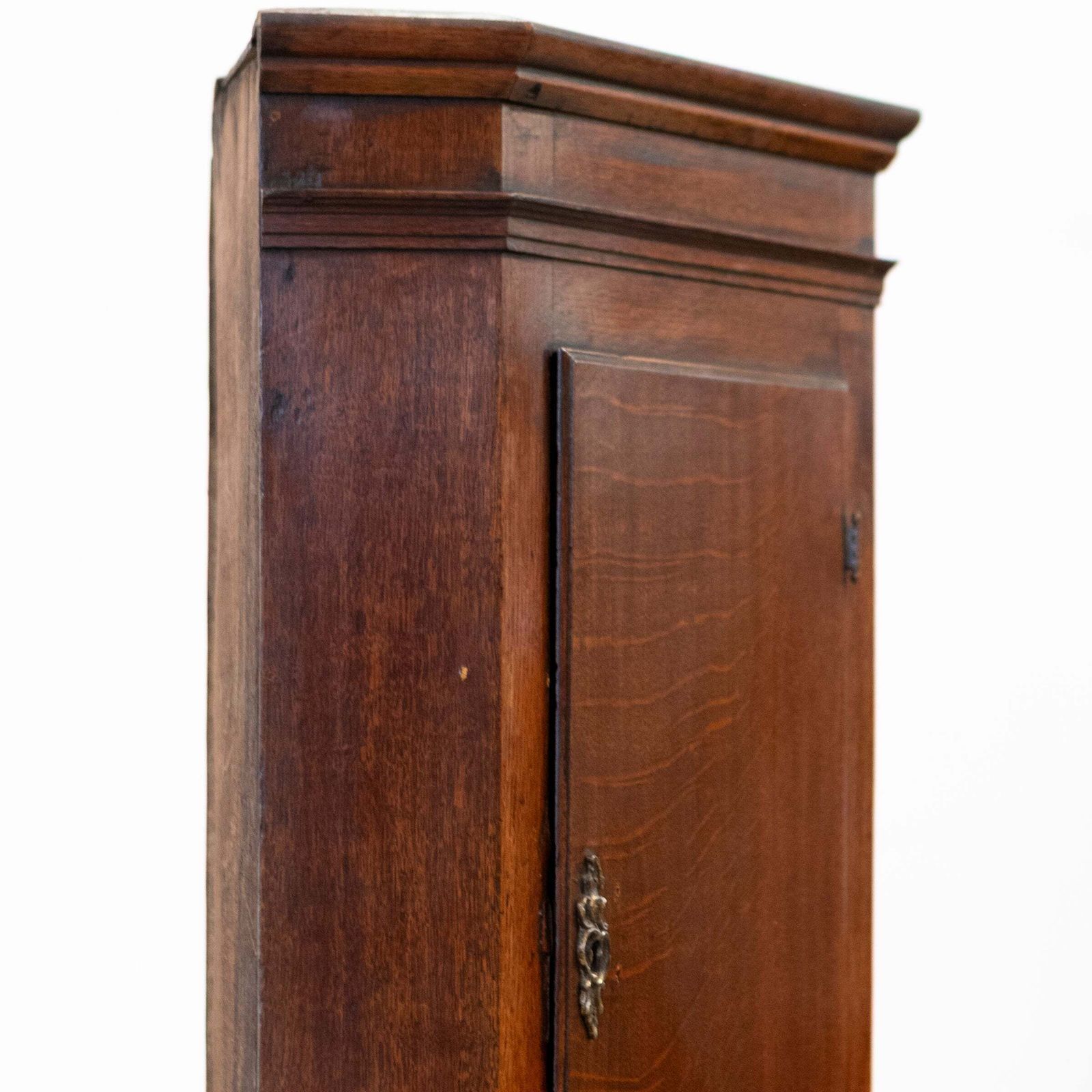 Furniture Antique Early 19th Century Oak Corner Cupboard photo