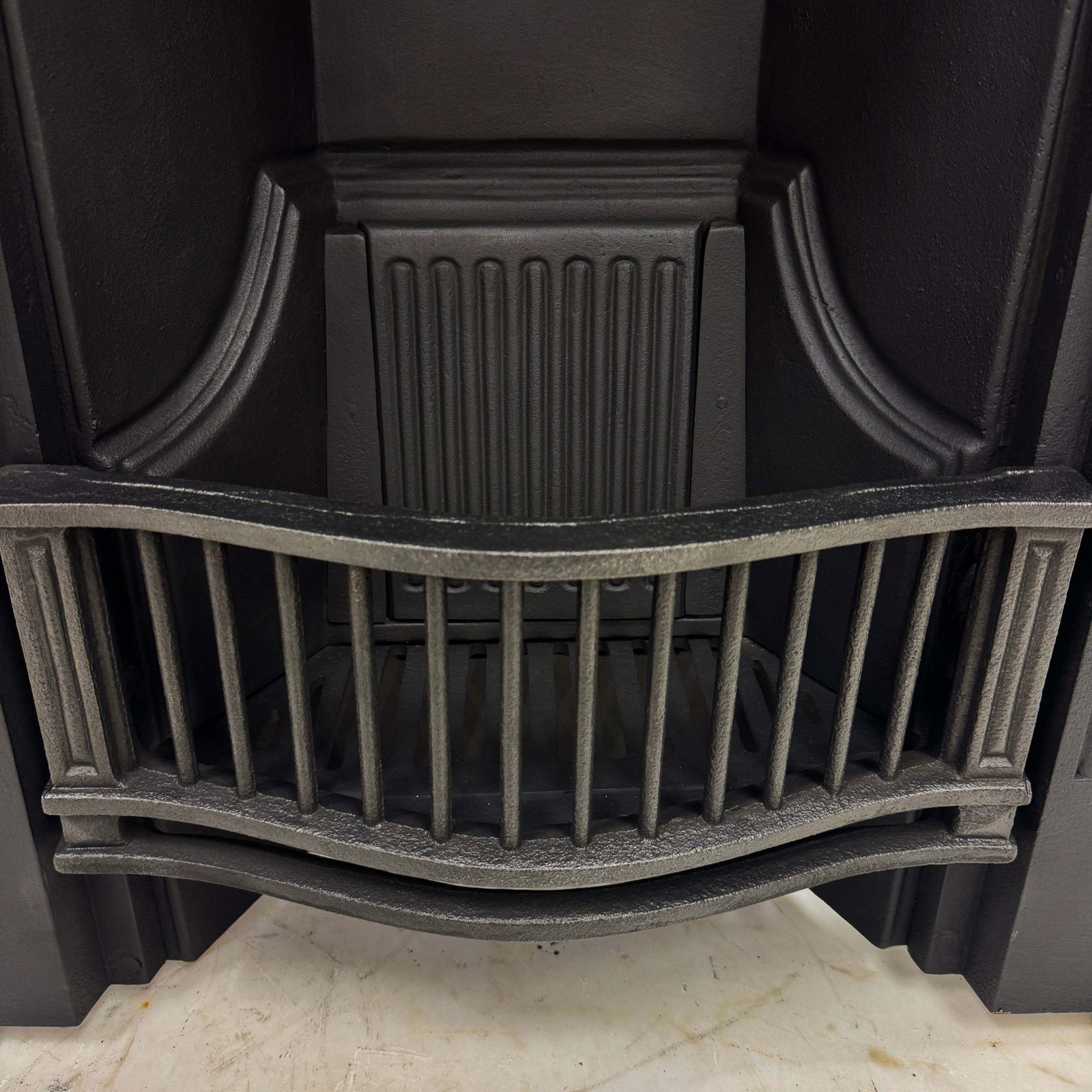 Antique Tiled Cast Iron Combination Fireplace photo furniture