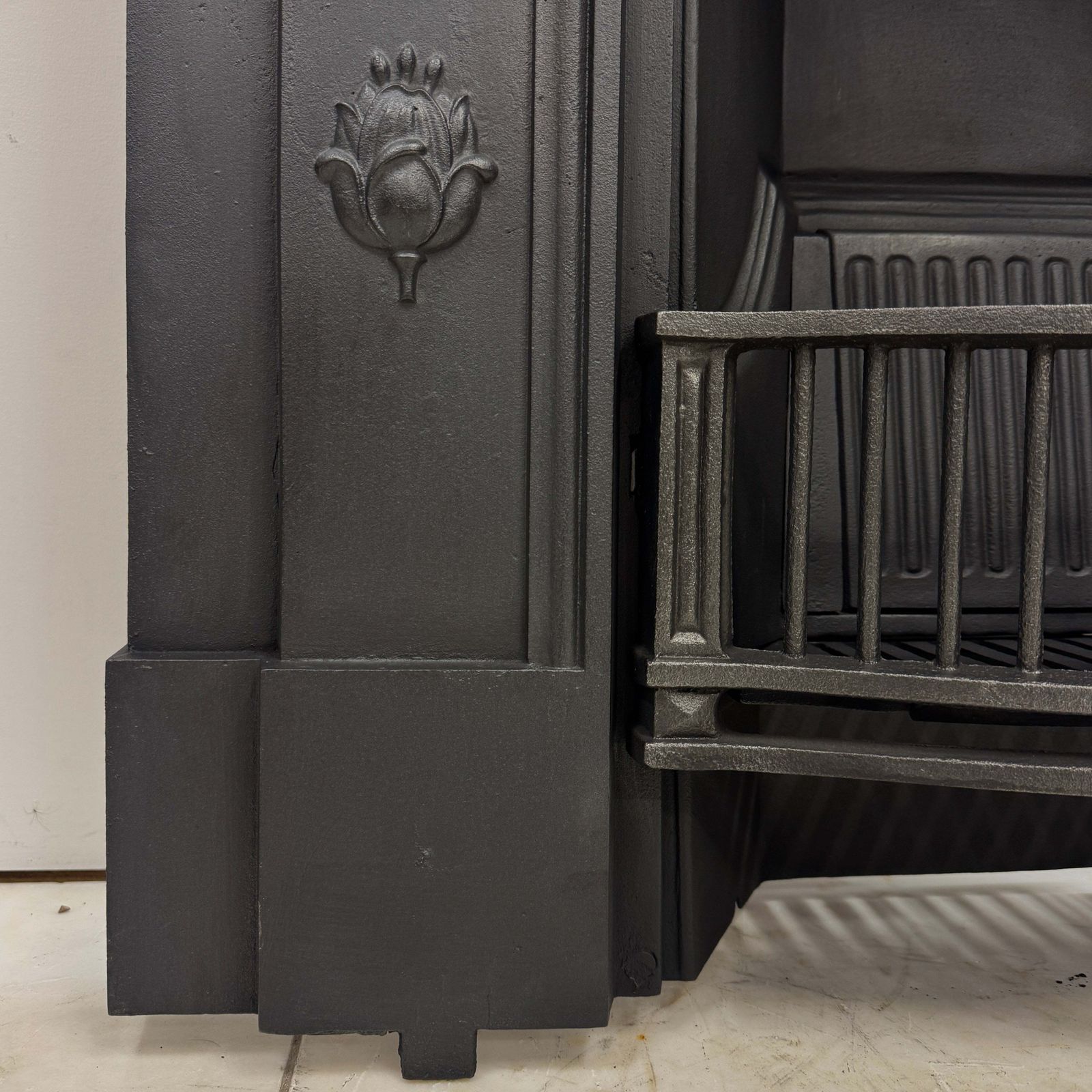 Antique Tiled Cast Iron Combination Fireplace photo buy