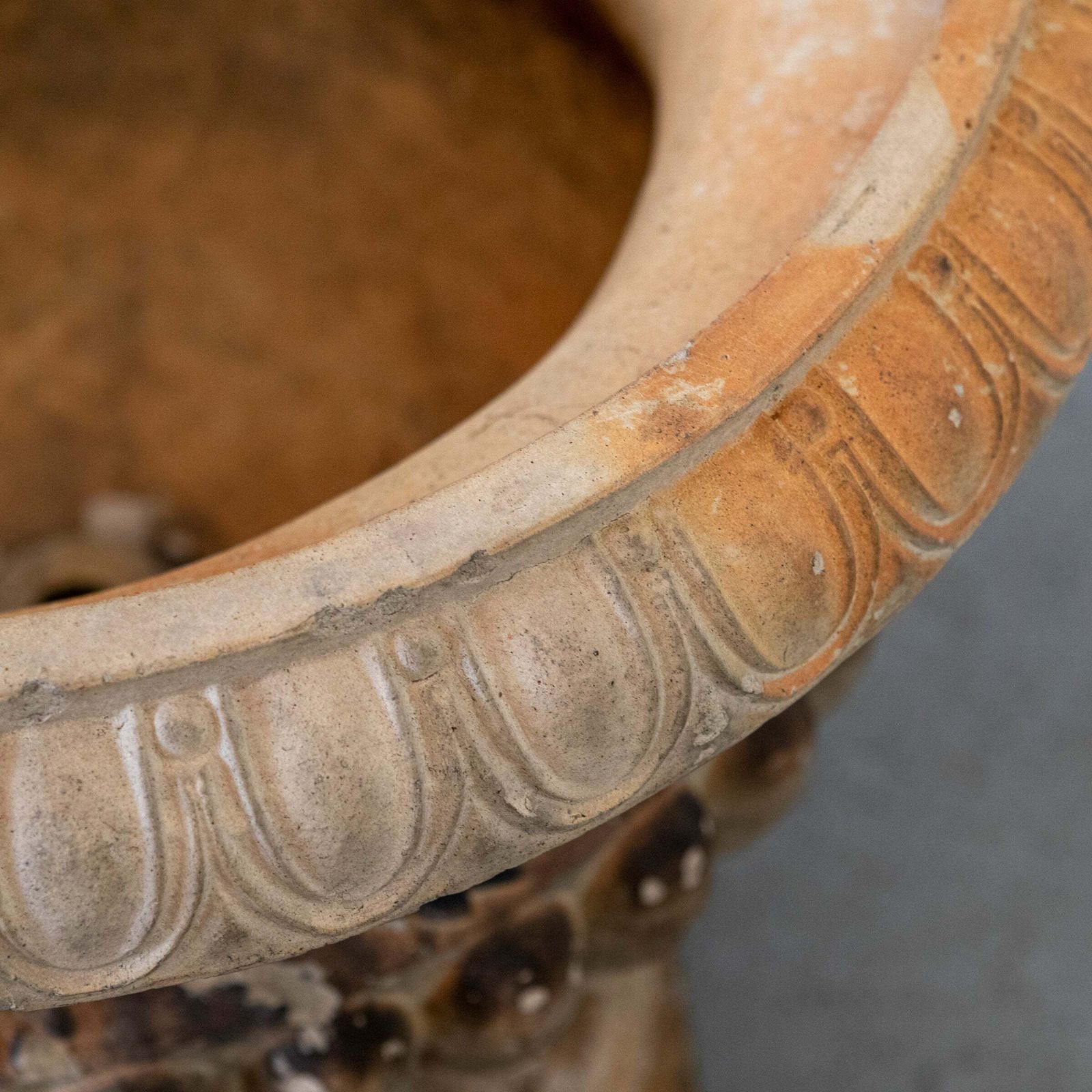 photo for sale Antique Cast Terracotta Stone Urn | G Jennings