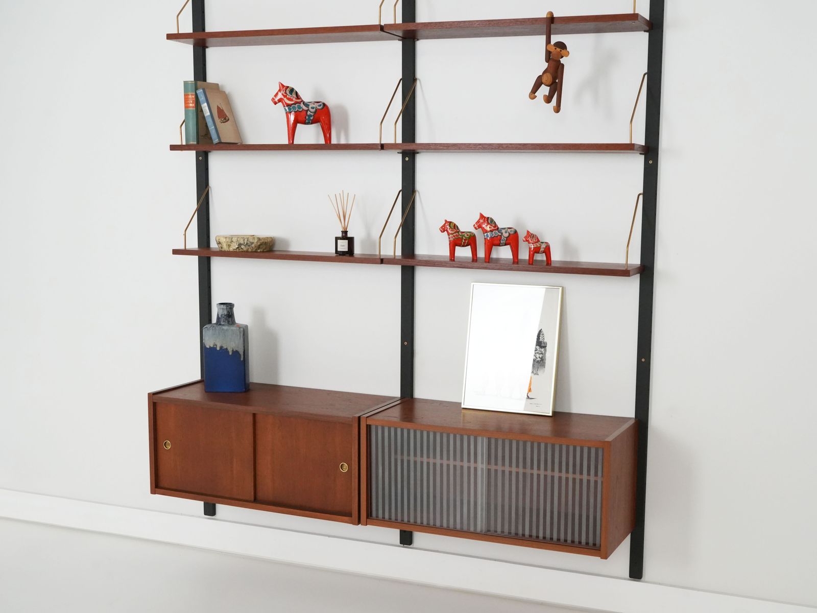 Teak System Bookcase, Danish Design, 1960s, Production: Denmark photo Furniture