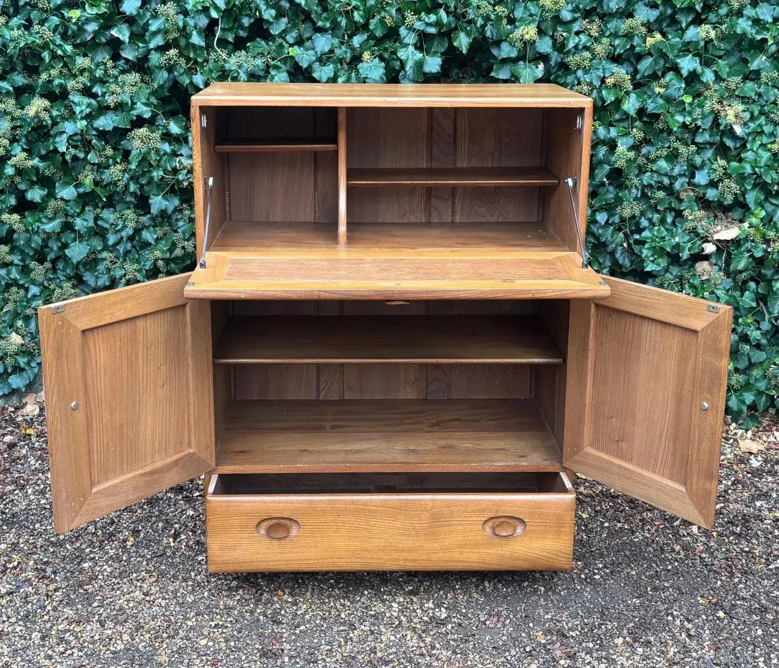 Mid Century Ercol 469 Elm Bureau Cabinet photo buy