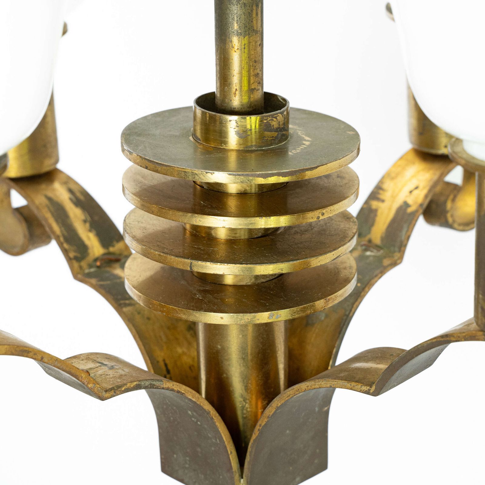 French Brass Art Deco Pendant Light photo furniture
