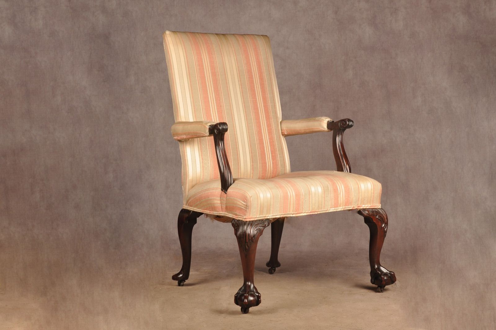 A Very Fine 18th Century Mahogany Library Chair photo for sale