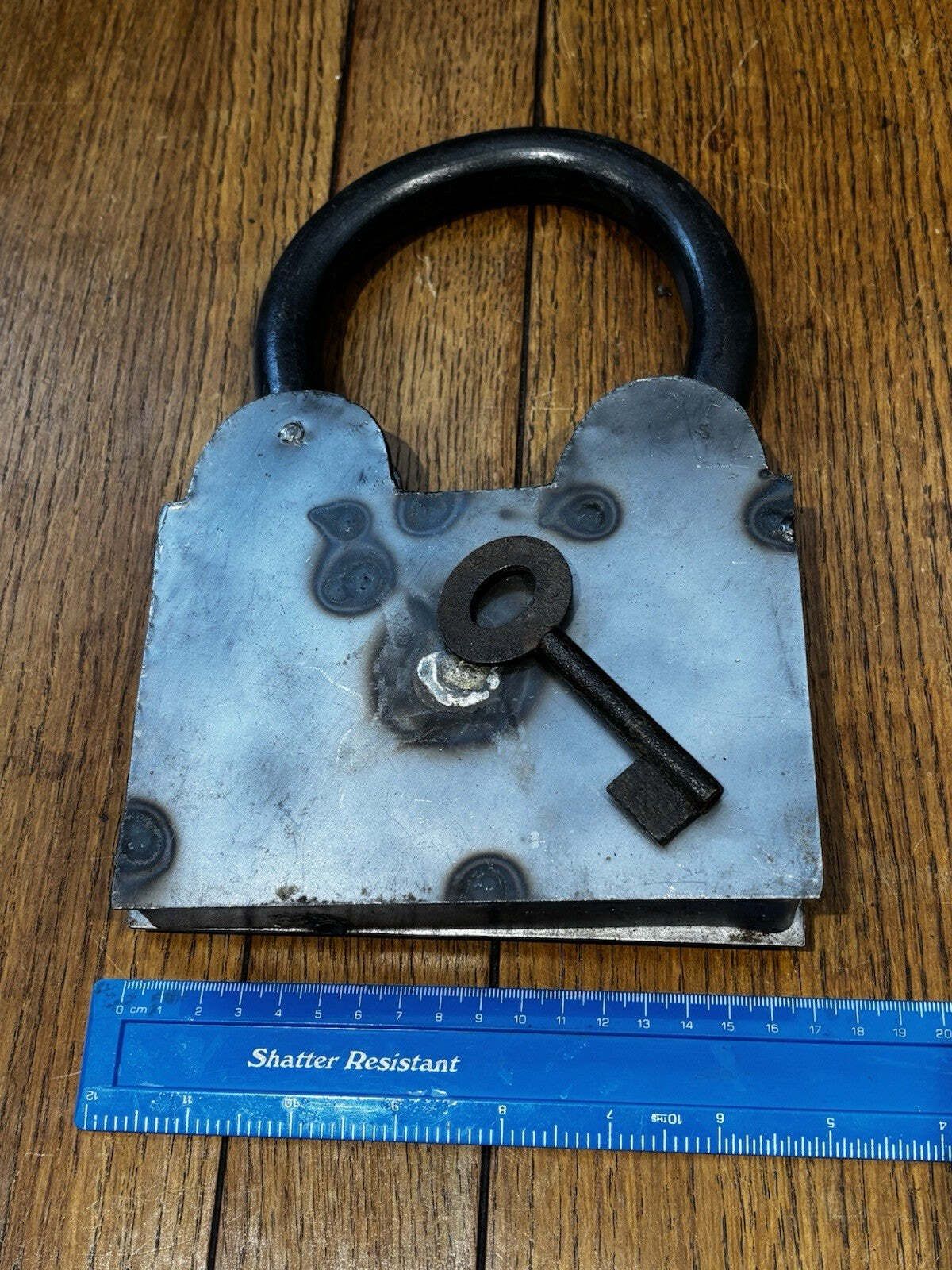 Huge Metal Shop Display Working Padlock. photo buy
