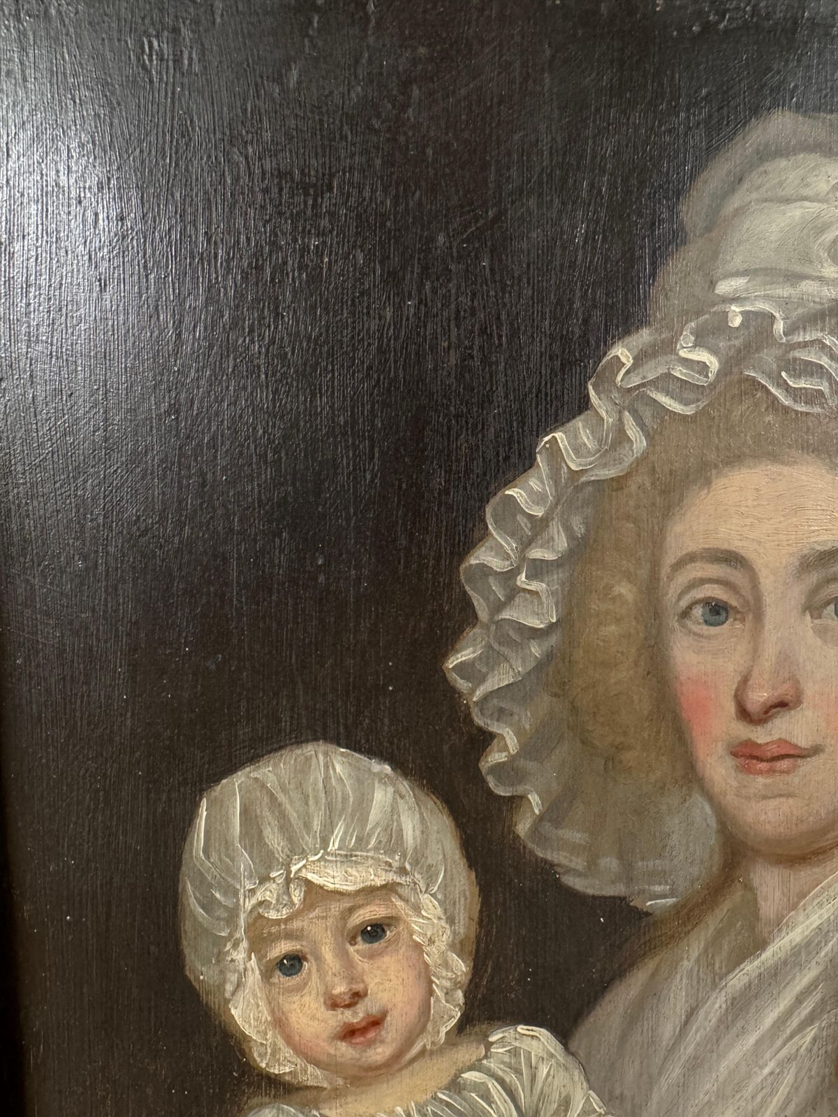 18th Century British School, Portrait Of Lady And Child photo for sale