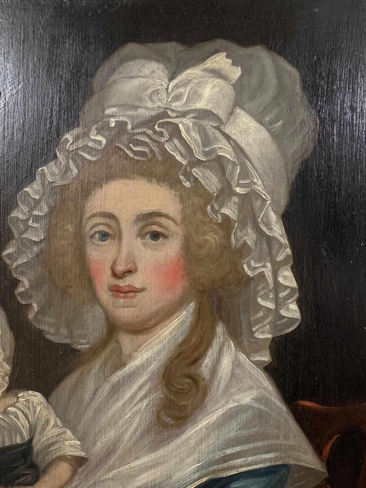 18th Century British School, Portrait Of Lady And Child photo Art