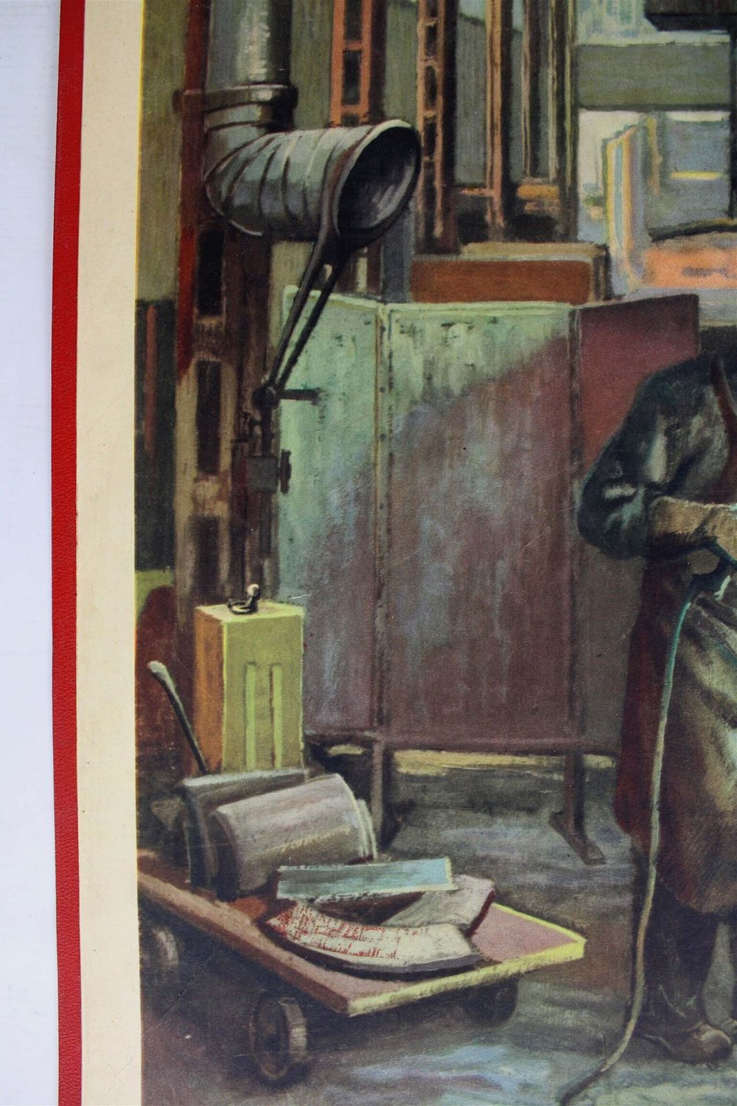 Original 1950s Czech Propaganda Industrial Poster By Frantisek Bilek photo vinterior