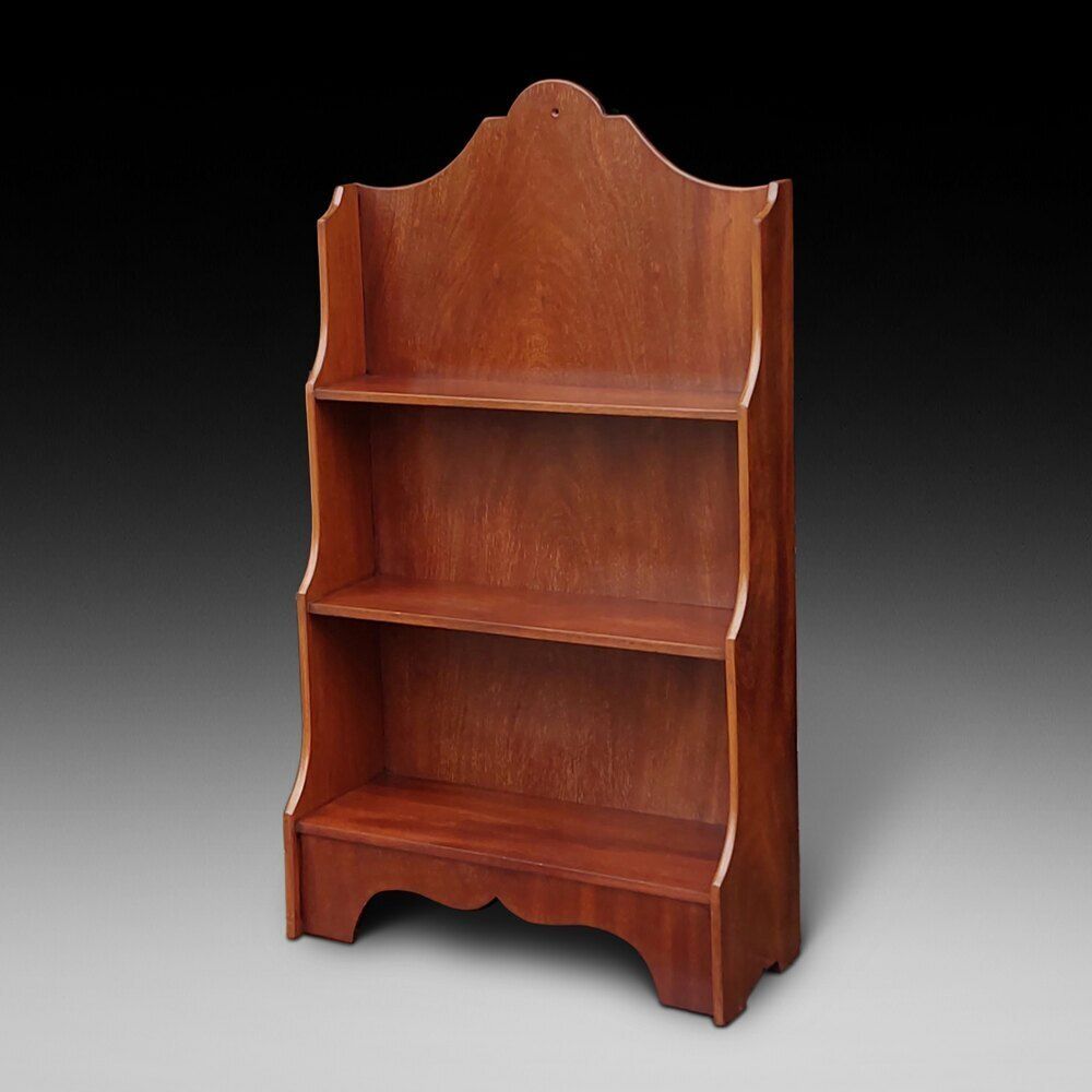 Edwardian Mahogany Wall Hanging Book Shelves photo furniture