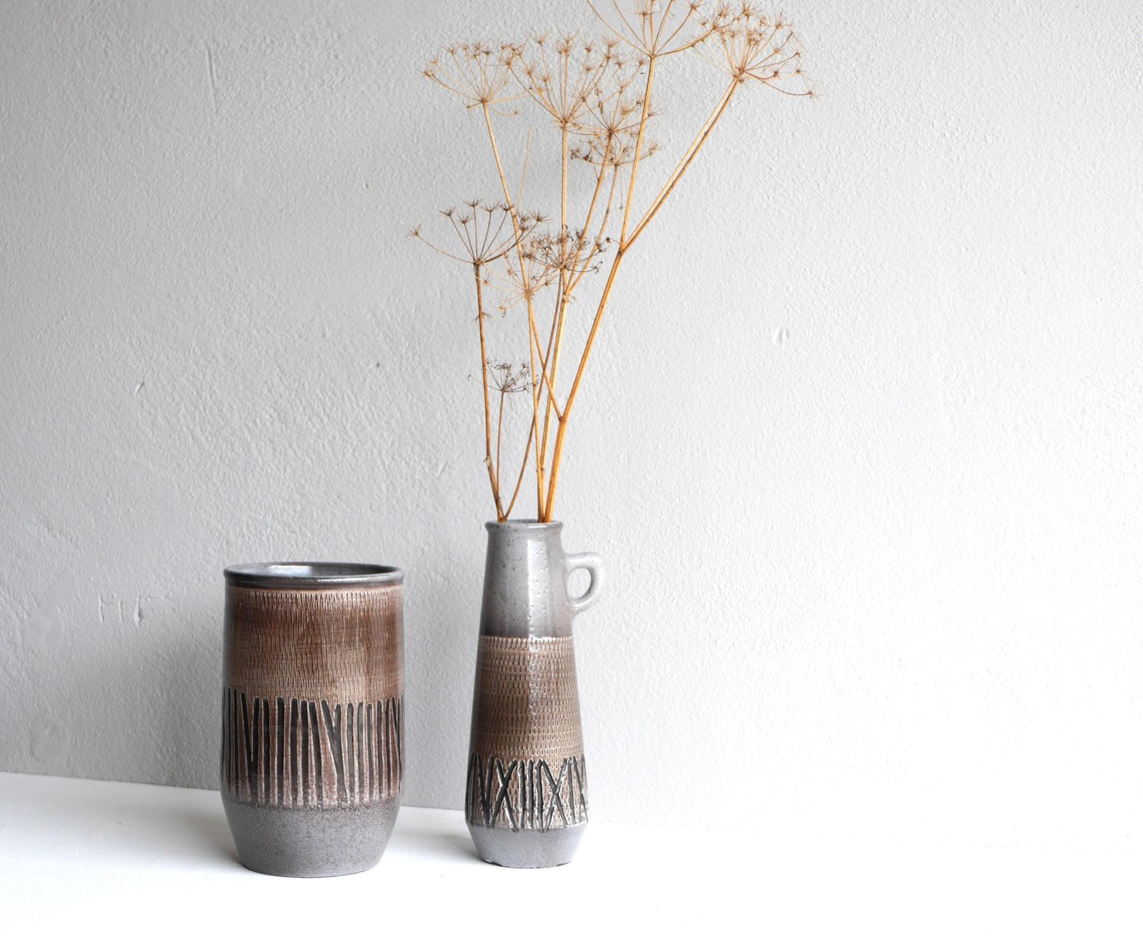 Pair Of Vases By Ingrid Atterberg For Upsala Ekeby, Sweden, 1960s photo buy