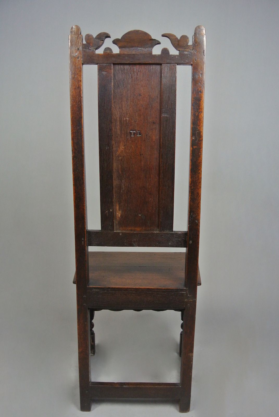 Wonderful 17th Century Welsh Oak Chair   Initialled C. 1660 photo furniture